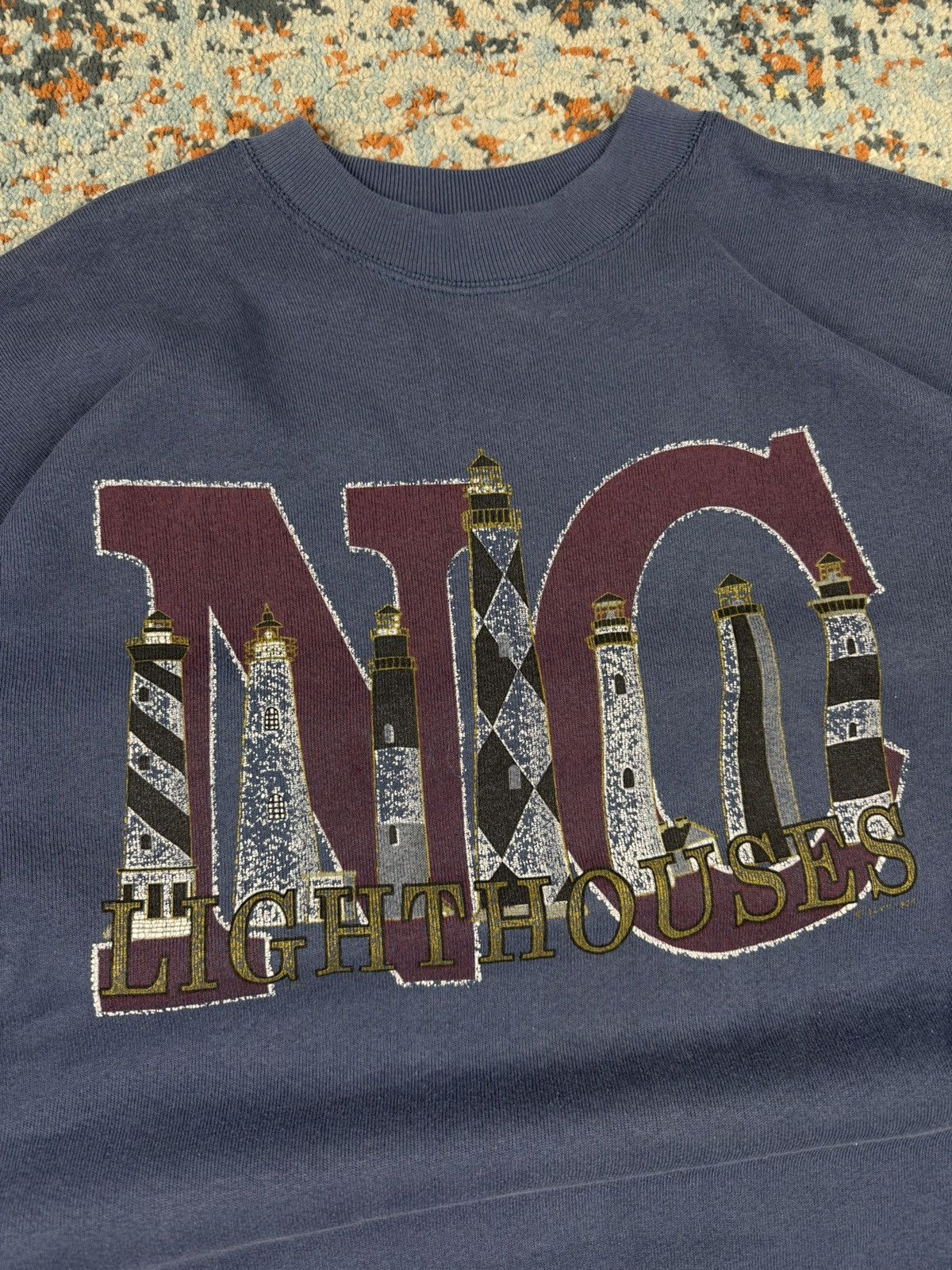 Vintage Vintage 90s North Carolina lighthouse made in USA sweatshirt Size US L / EU 52-54 / 3 - 4 Thumbnail