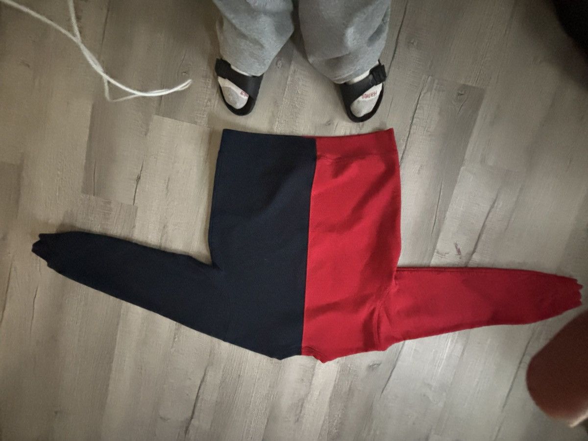 Supreme Supreme Colorblock Crewneck – Red & Navy Size US M / EU 48-50 / 2 - 2 Thumbnail