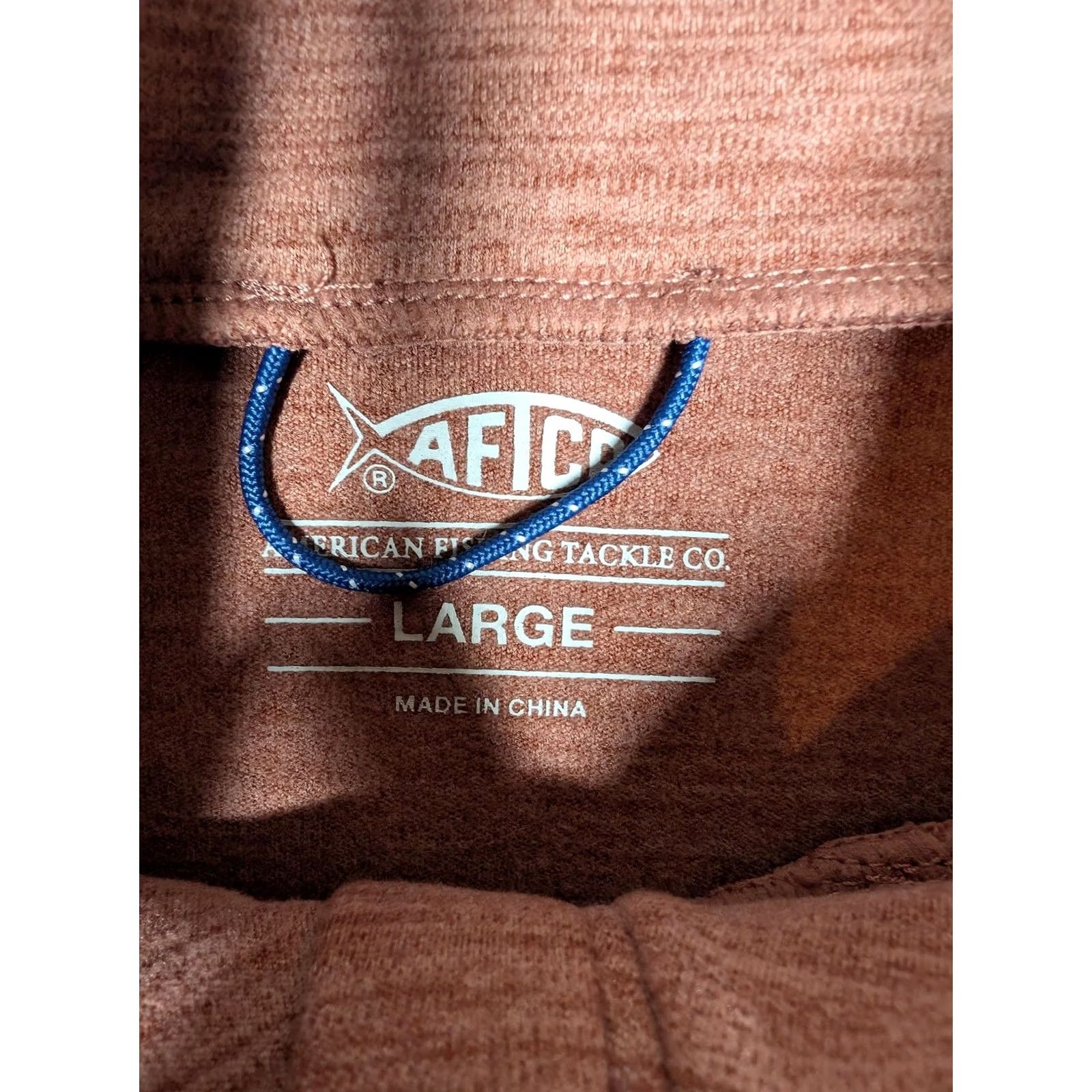 Vintage AFTCO Pullover Mens Large Red Quarter Zip RHA Wealth Performance Top Shirt Long Sleeve Fishing Activewear Size US L / EU 52-54 / 3 - 5 Thumbnail