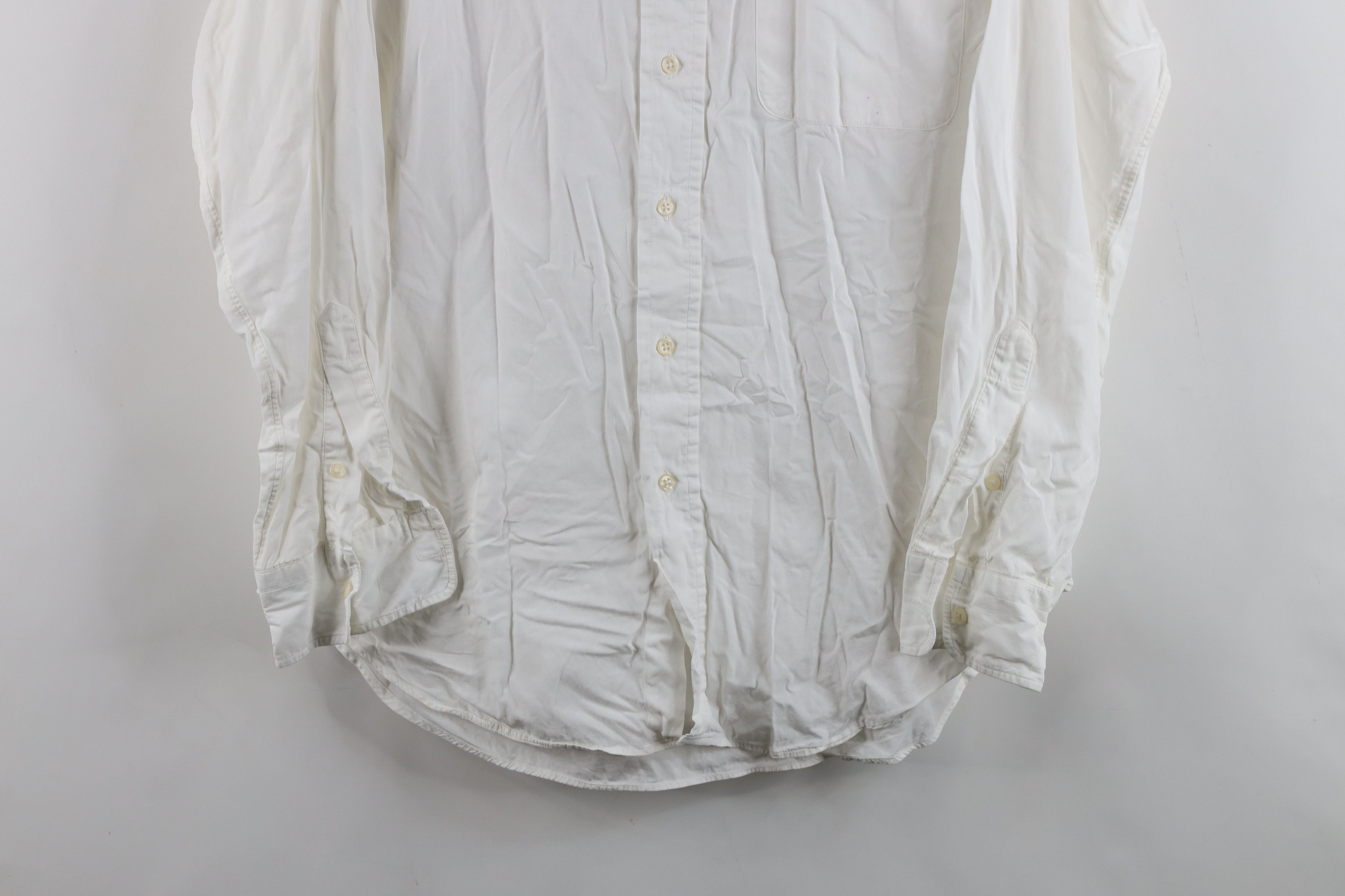 Vintage Vintage 70s 80s Streetwear Collared Button Shirt White USA Size US M / EU 48-50 / 2 - 3 Thumbnail