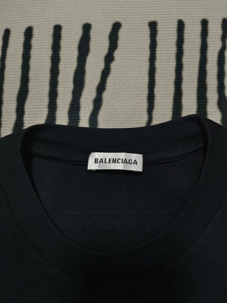 Balenciaga Balenciaga Back label letter logo black short sleeve 2504-N Size US L / EU 52-54 / 3 - 2 Thumbnail