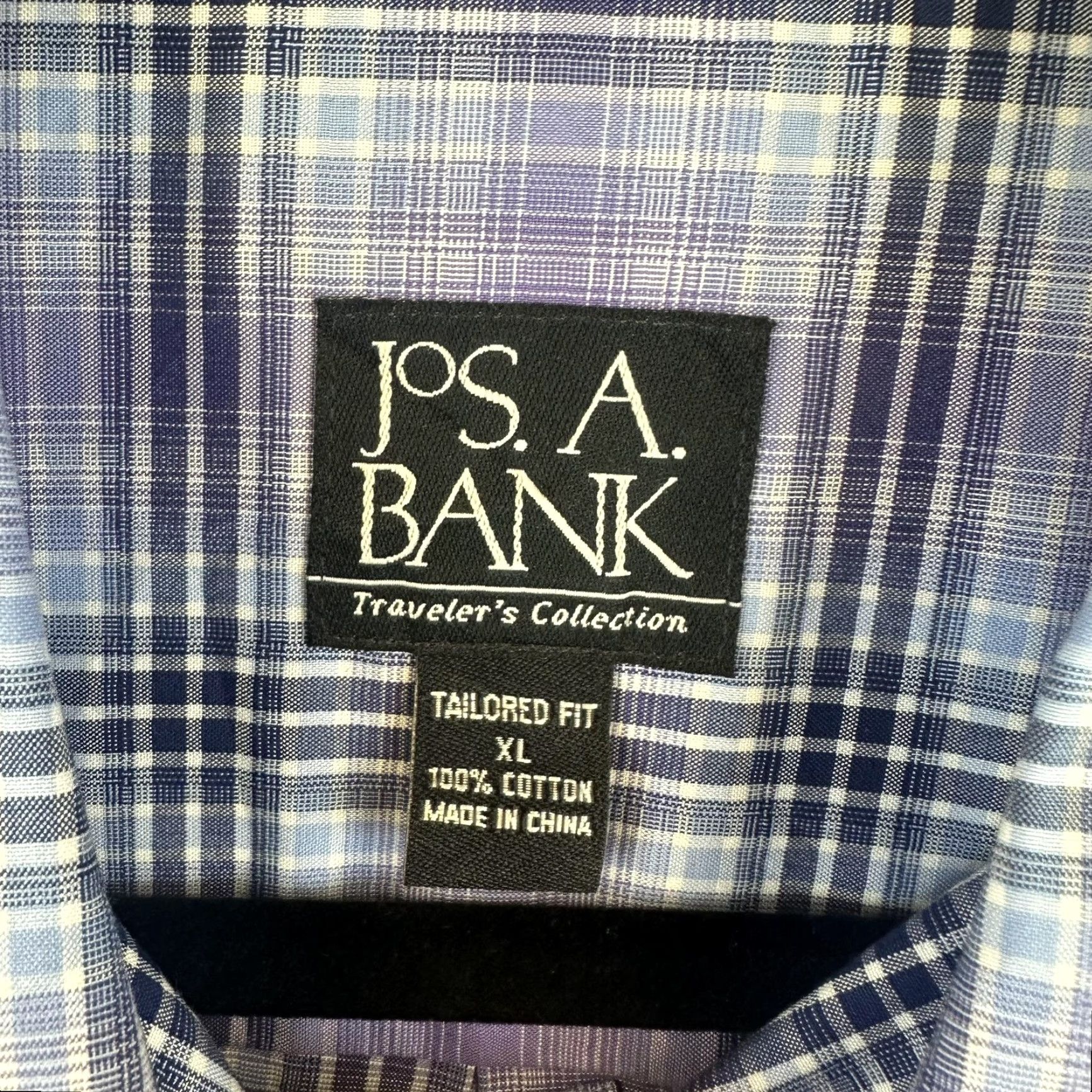 Jos. A. Bank Jos A Bank Shirt Mens XL Traveler's Collection Button Down Plaid Wrinkle Free Size US XL / EU 56 / 4 - 4 Thumbnail