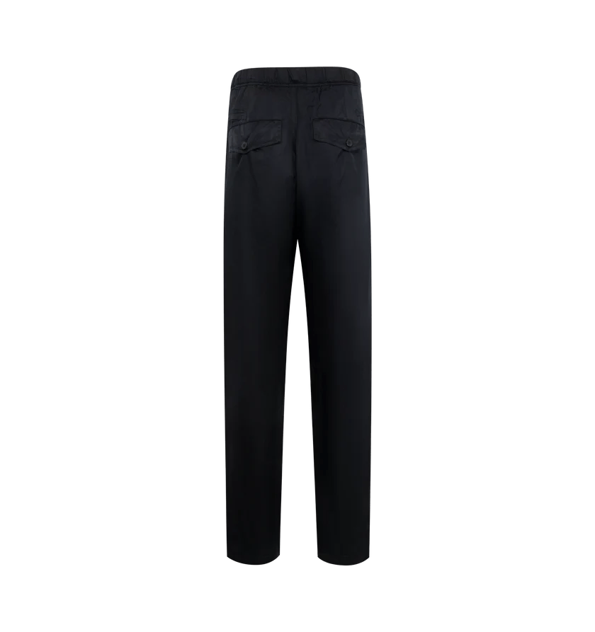 Dries Van Noten o1h1sh10525 Viscose Drawstring Pants in Navy Blue Size US 30 / EU 46 - 2 Thumbnail