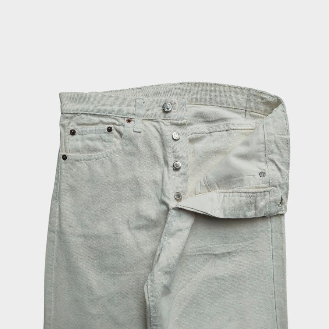 Levi's 1990's Levis 501 white jeans Size US 26 / EU 42 - 3 Thumbnail