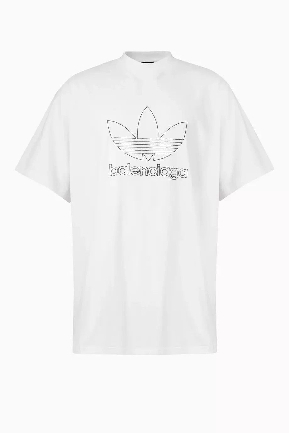 Adidas × Balenciaga o1w1db10824 Short Sleeve T-Shirt in White Size US L / EU 52-54 / 3 - 1 Thumbnail