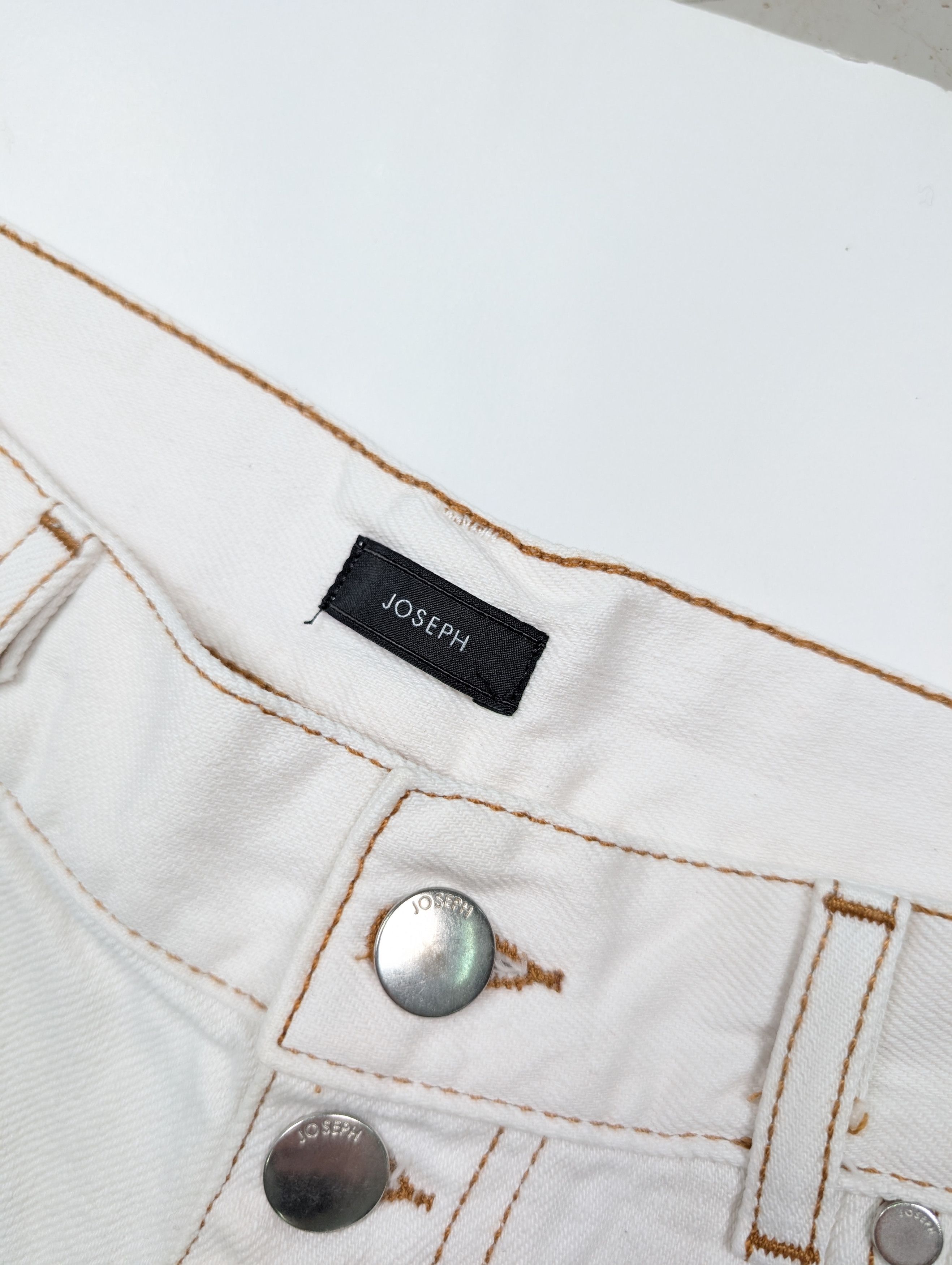 Joseph Joseph White Button-Fly Jeans Size 25" / US 0 / IT 36 - 4 Thumbnail