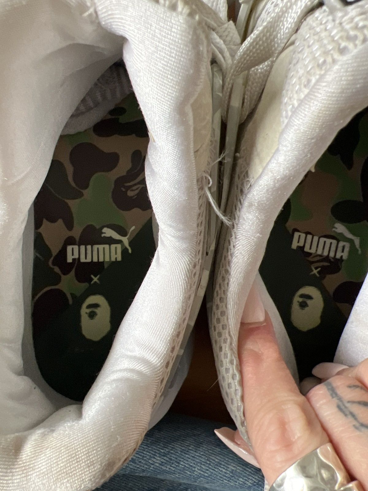 Bape × Puma Bape x Puma camo white trainers Size US 8.5 / EU 41-42 - 8 Thumbnail