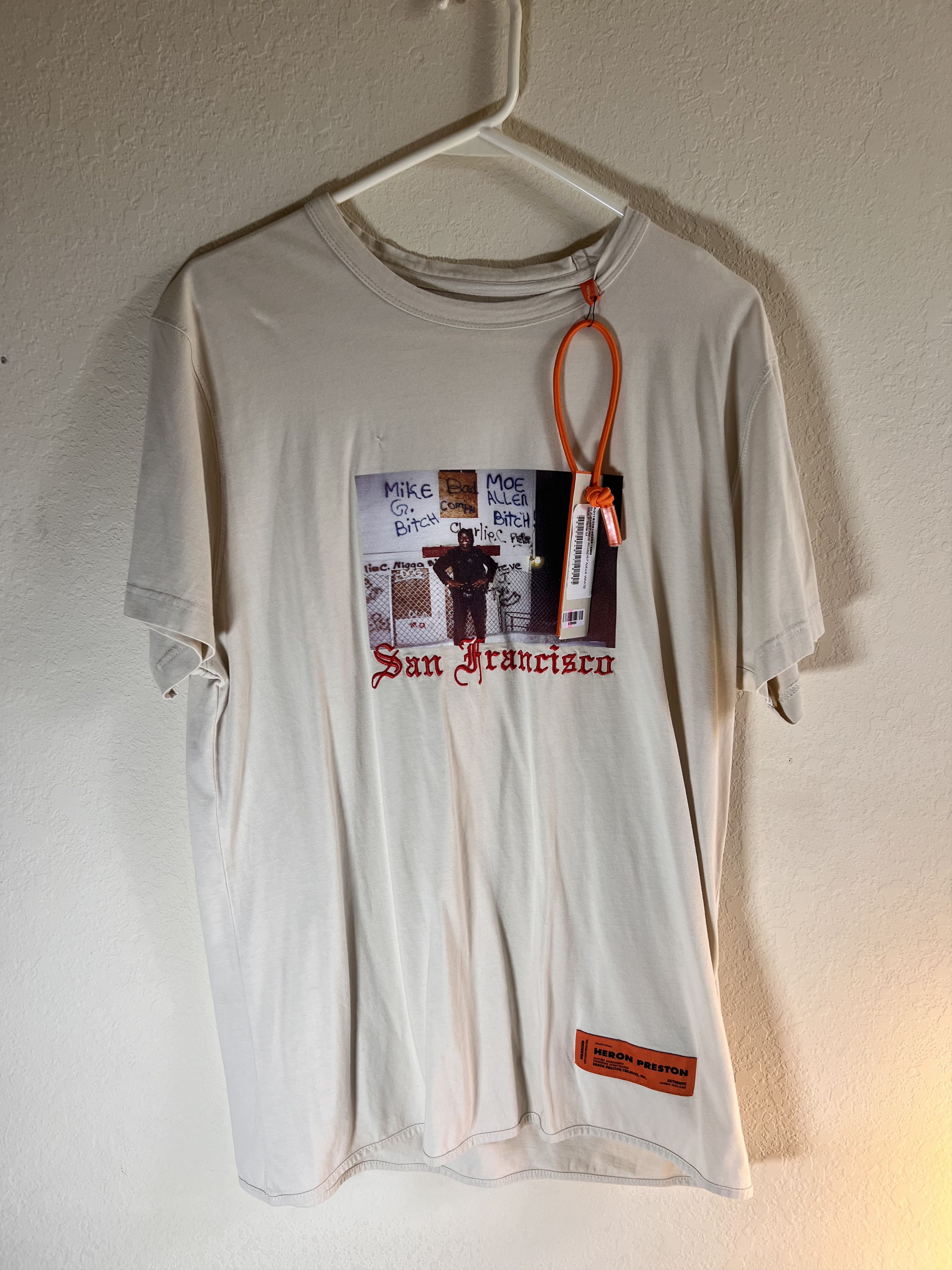 Heron Preston HERON PRESTON Heron Dad T-Shirt Top Size M Embroidered Size US M / EU 48-50 / 2 - 1 Thumbnail