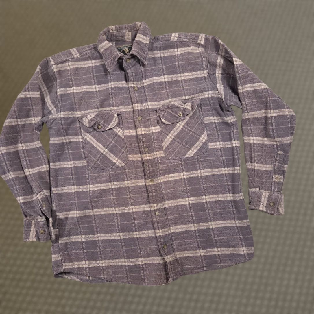 Vintage Berne Apparel Shirt Mens Medium Gray Plaid Flannel Button Front Workwear Size US M / EU 48-50 / 2 - 1 Thumbnail