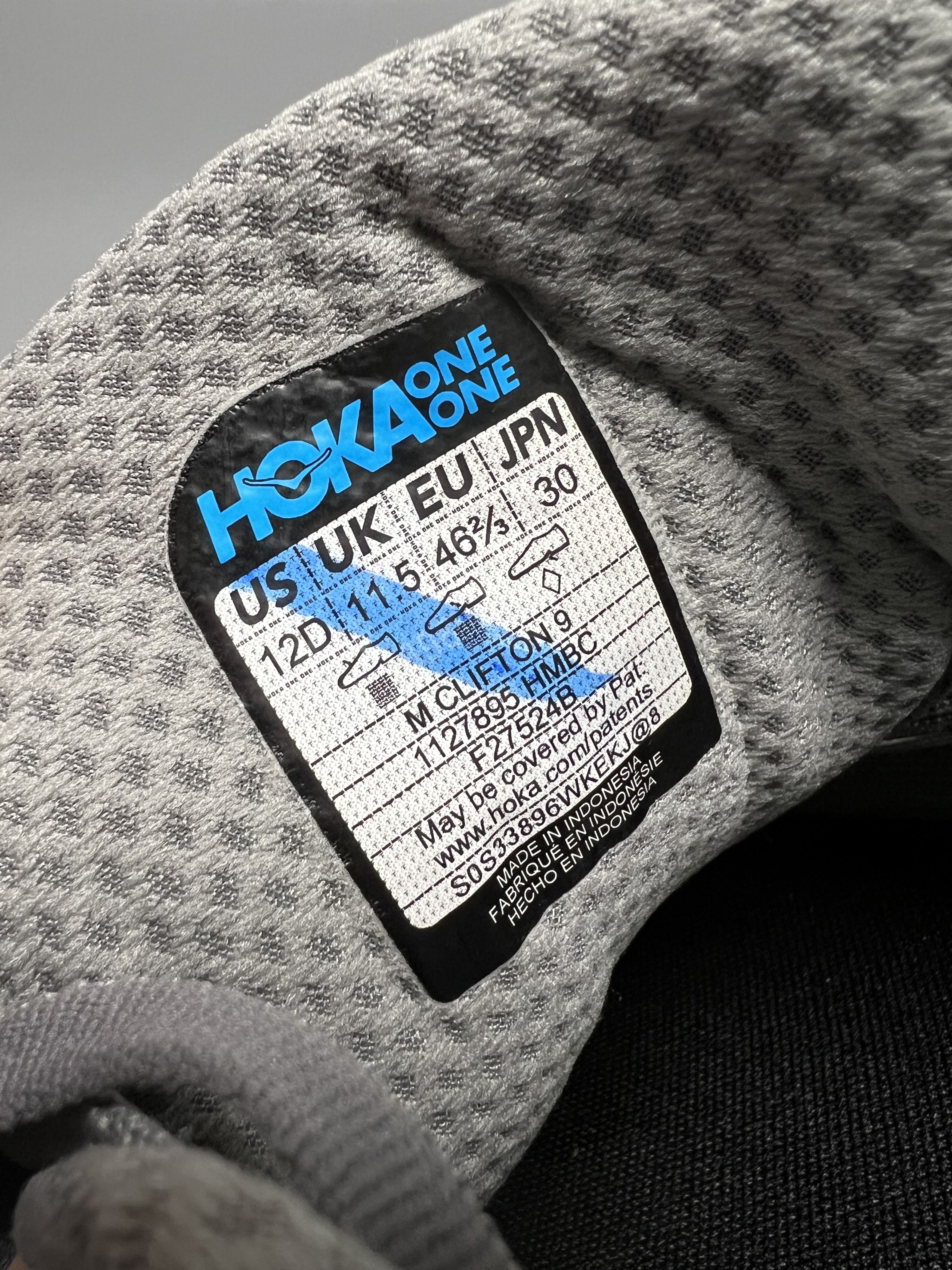 Hoka 12D Hoka One One Clifton 9 Running Shoes Walking Gym Size US 12 / EU 45 - 18 Thumbnail