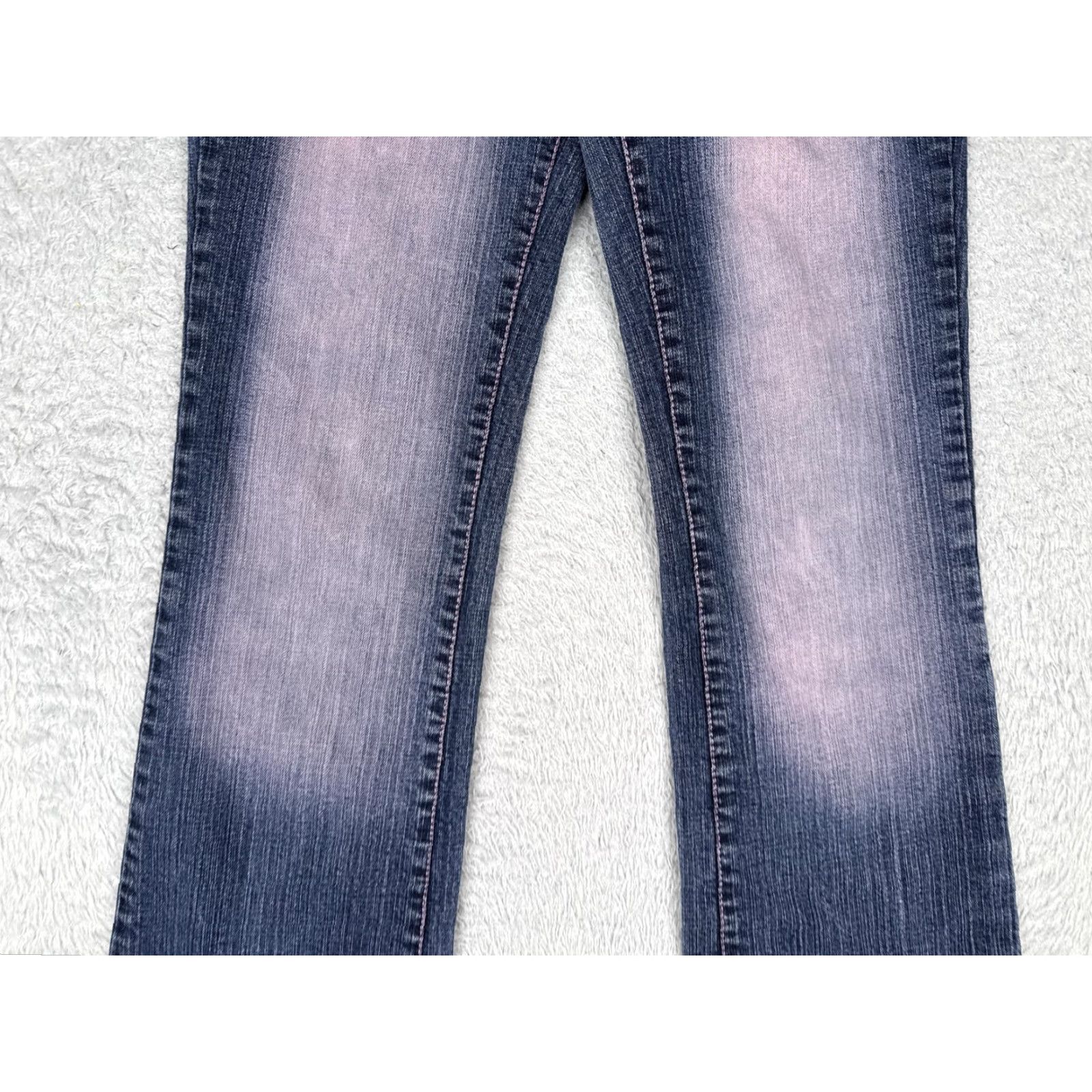 Southpole Southpole Jeans Women Bootcut Denim Pants 3 Blue 24x31 Pink Fade Contrast Stitch 5-Pocket Design Jeans Size 26" / US 2 / IT 38 - 3 Thumbnail