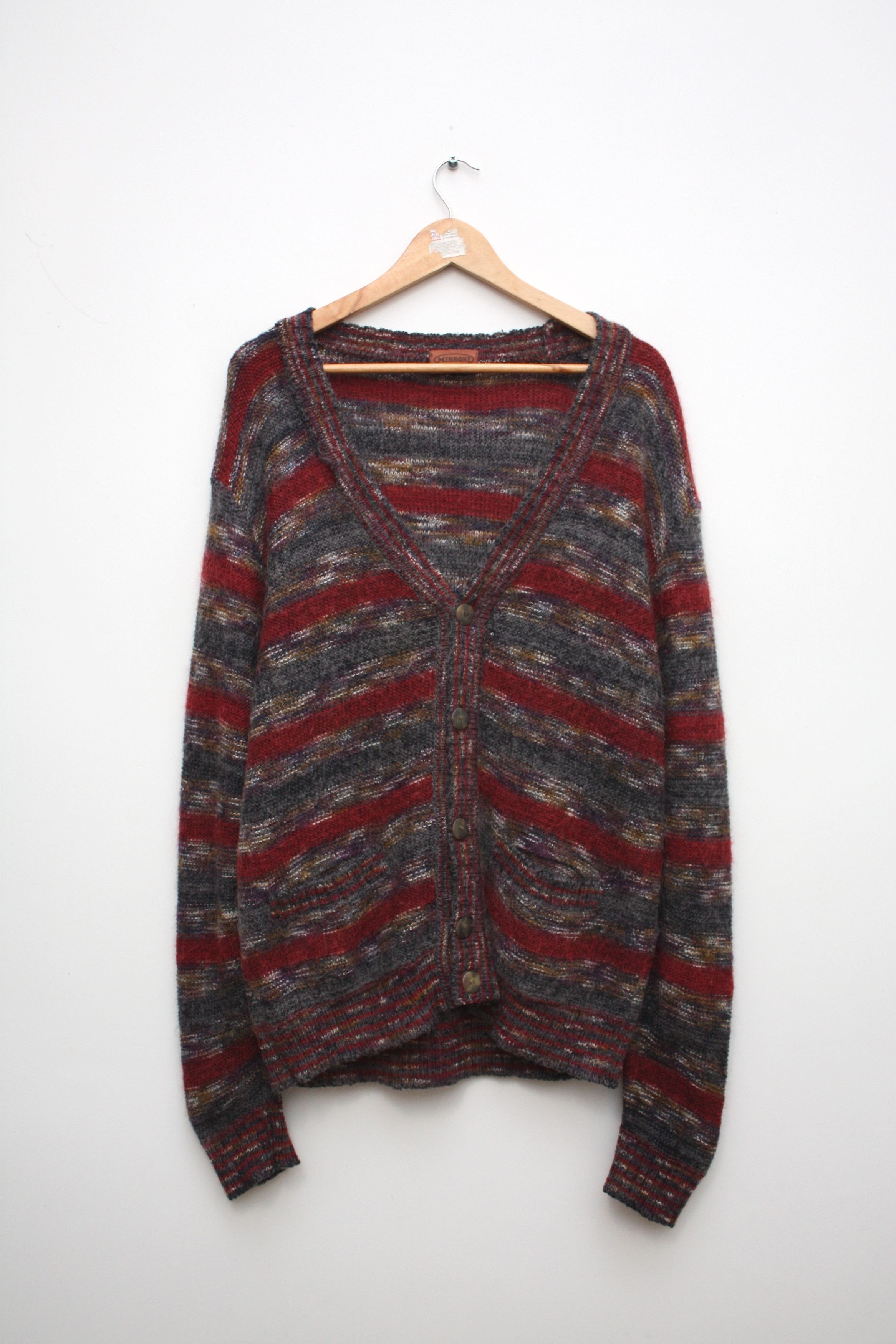 Missoni Vintage Knitted Cardigan Sweater Men's