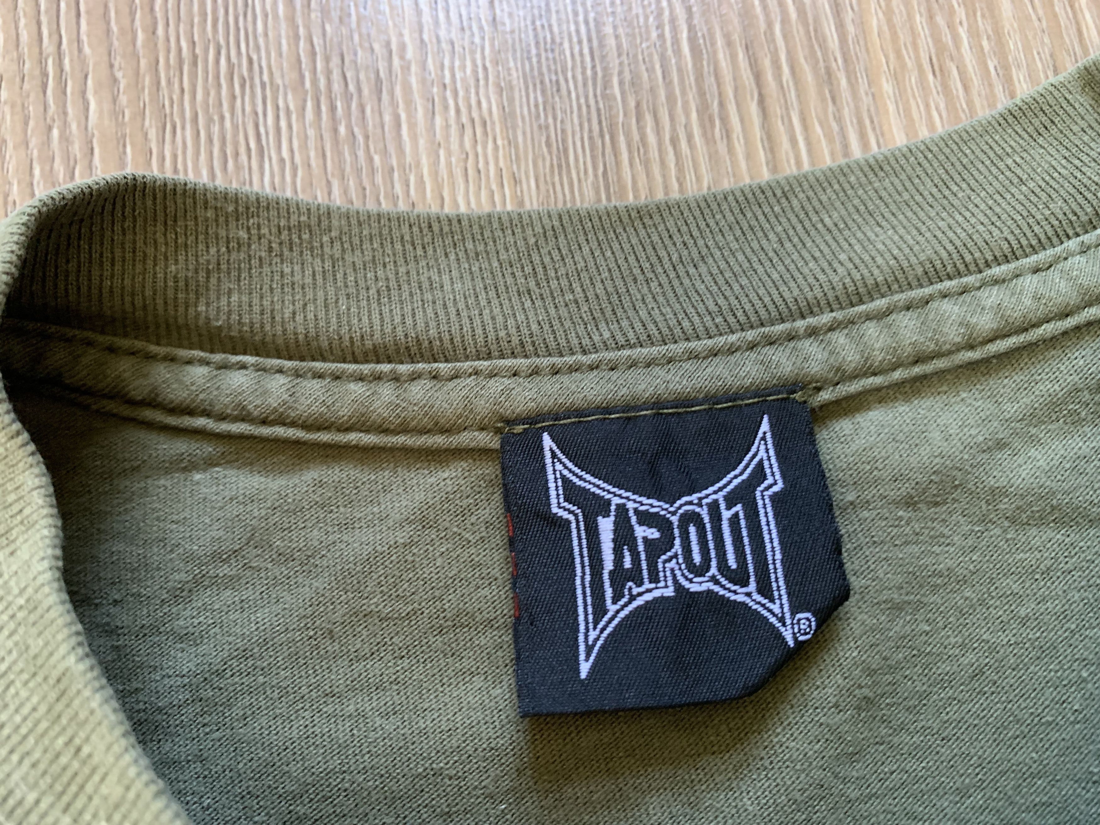 Tapout × Vintage Tapout Khaki Printed T Shirt Size US M / EU 48-50 / 2 - 7 Thumbnail