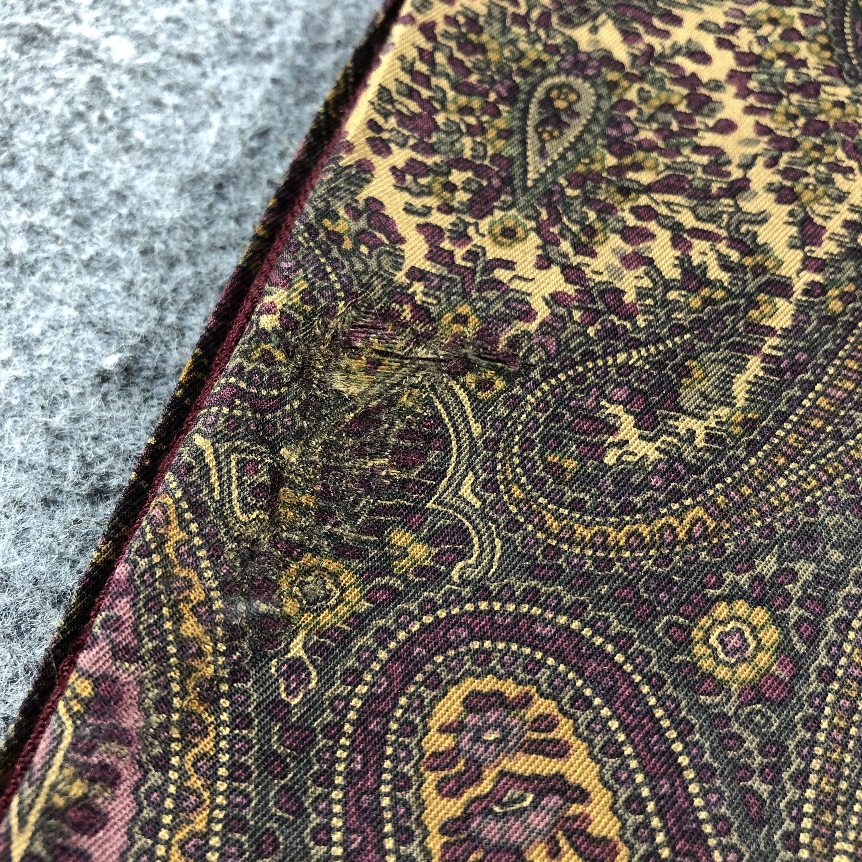 Liberty Liberty Paisley Wool Silk Scarf Muffler V757 Size ONE SIZE - 18 Thumbnail