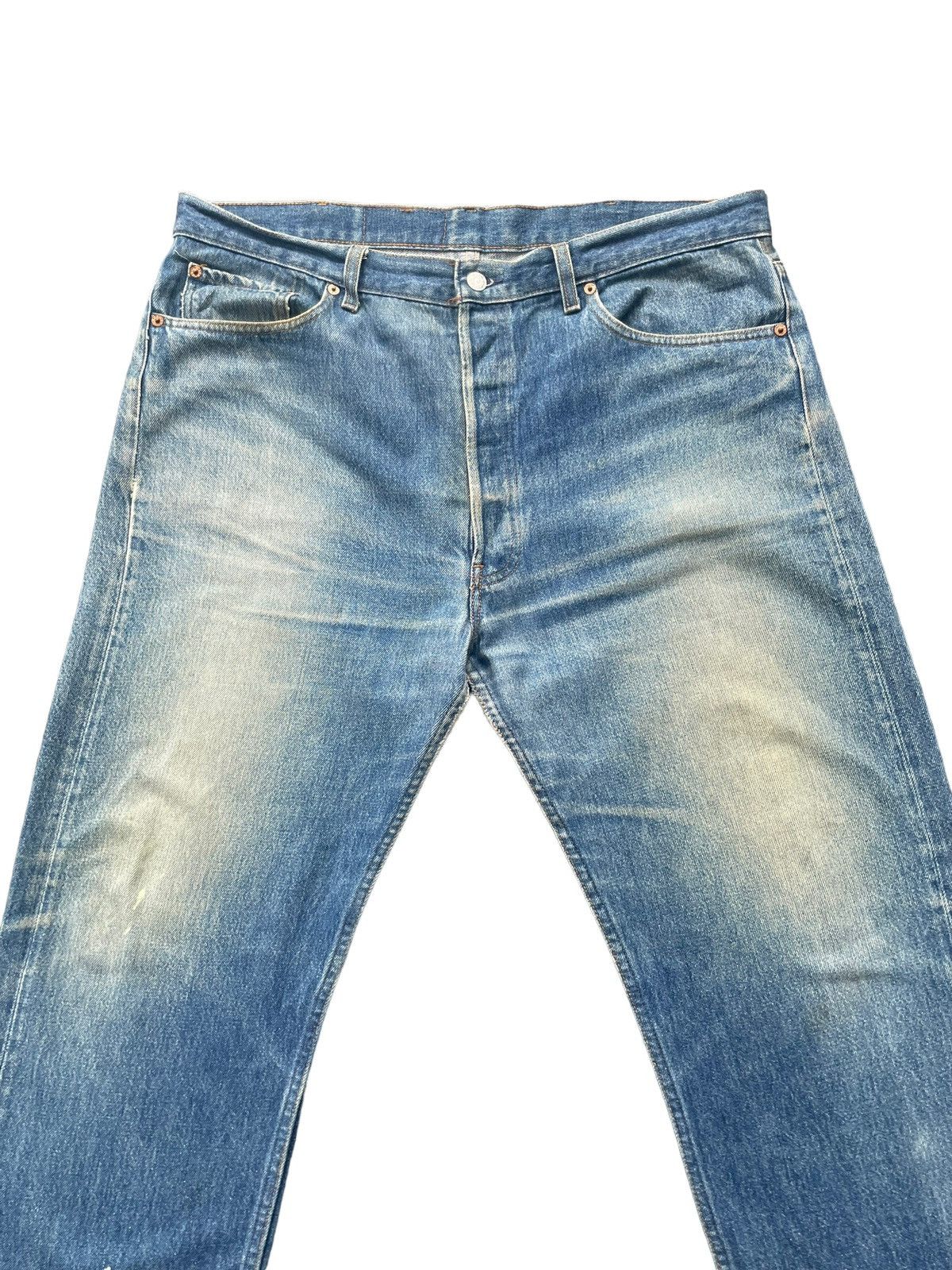 Levi's Vintage 1994 Levis 501 e Faded Denim Size US 39 - 3 Thumbnail