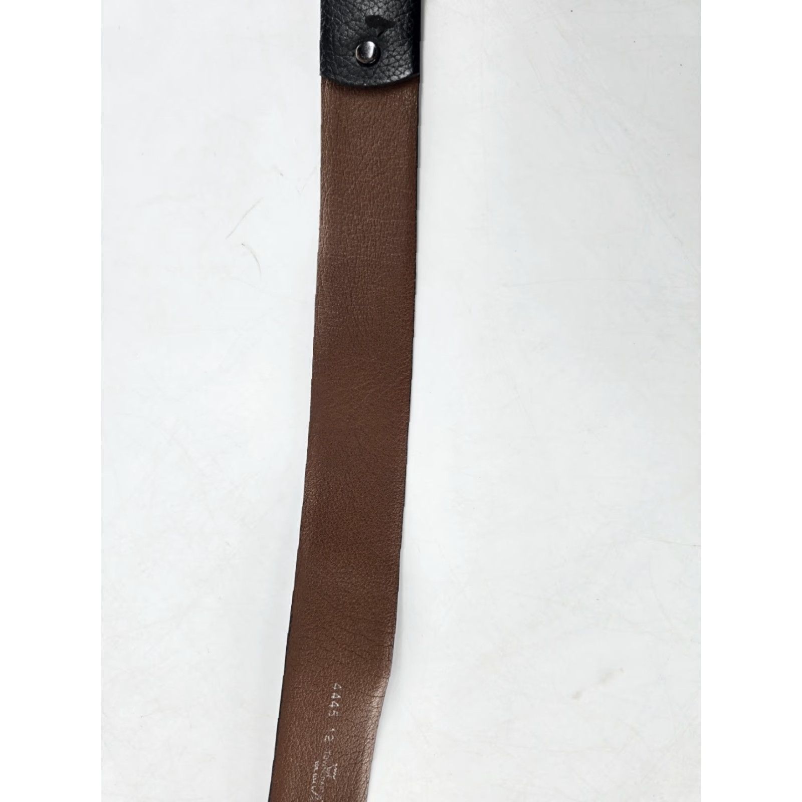Vintage VINTAGE TownCraft Belt Brown Cowhide Leather Desert Scene Western Belt 32 Men Adult Regular 1.5" Buckle Brown 1940s 1950s Mens Size 32 - 5 Thumbnail