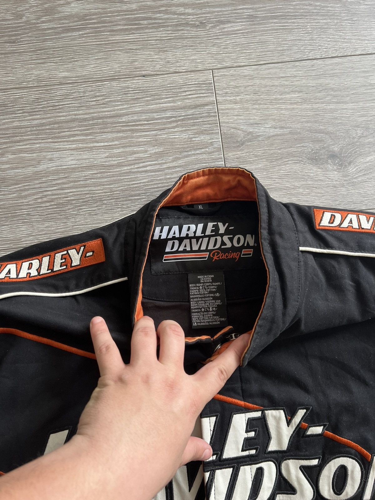 Harley Davidson × Vintage Vintage 💥 Harley Davidson Racing Jacket Size US XL / EU 56 / 4 - 25 Thumbnail