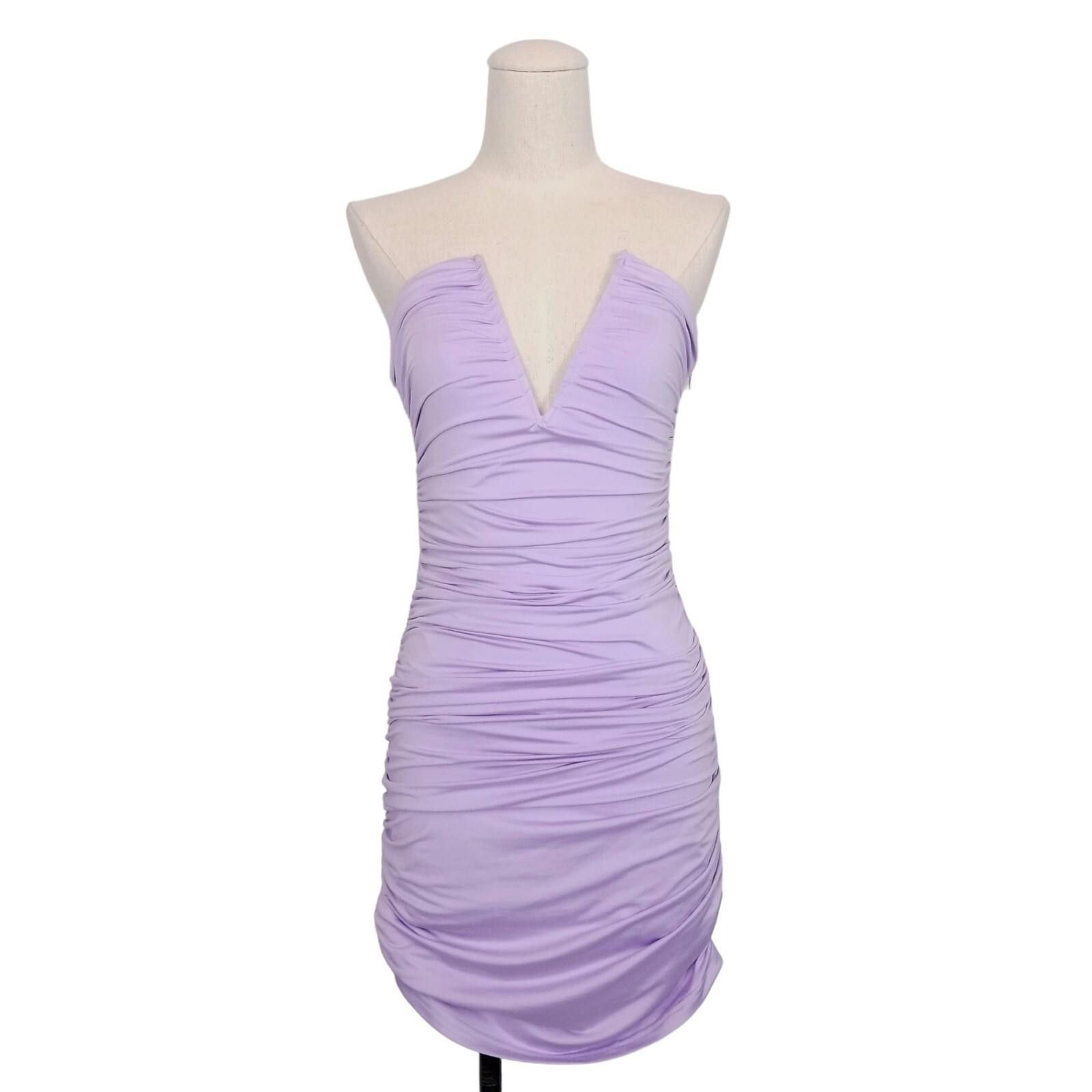 superdown NWT Superdown Vivienne Ruched Mini Dress Lavender Medium Size M / US 6-8 / IT 42-44 - 1 Thumbnail