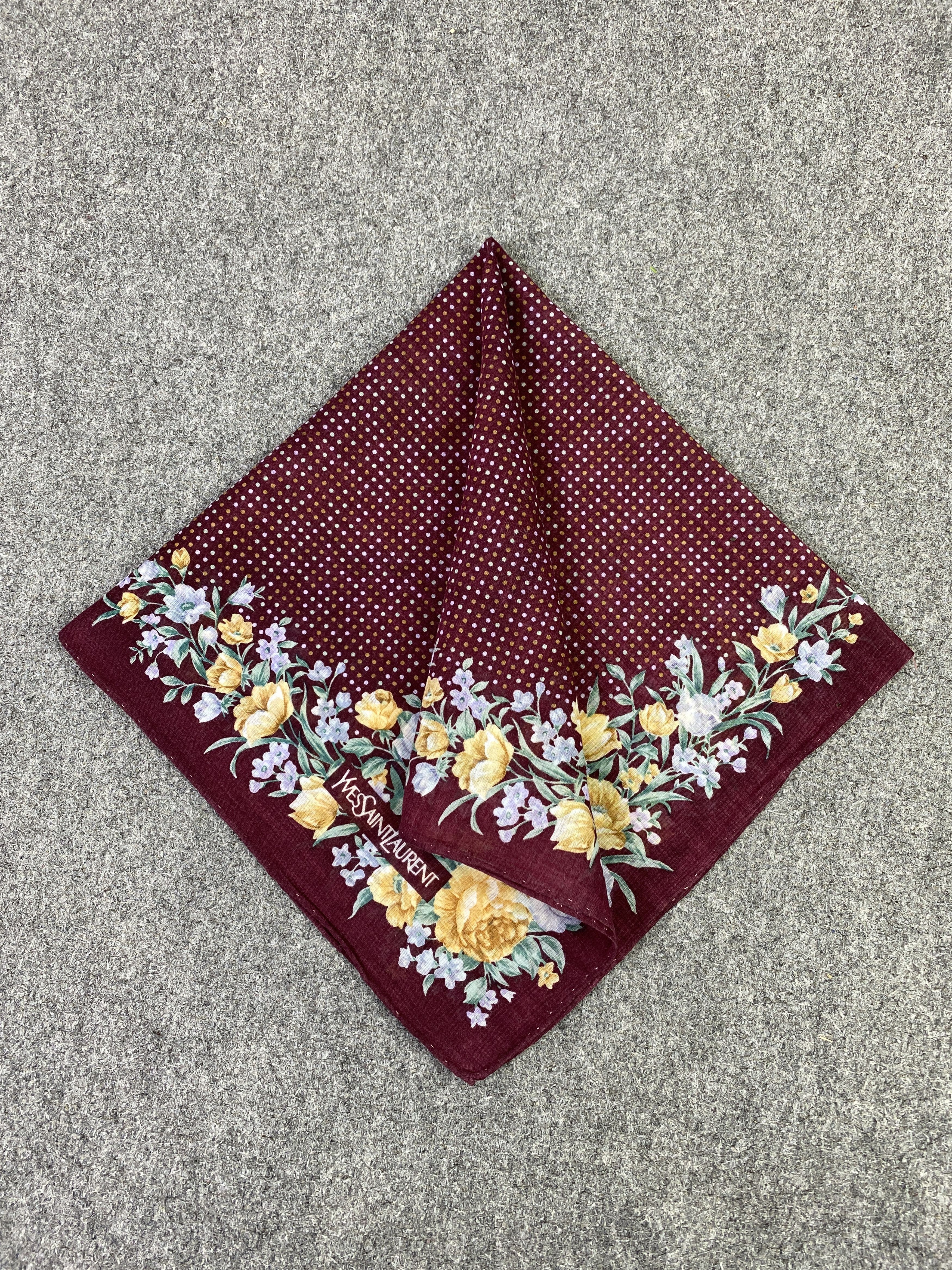 Yves Saint Laurent Yves Saint Laurent Handkerchief / Neckerchief KT0194 Size ONE SIZE - 3 Thumbnail