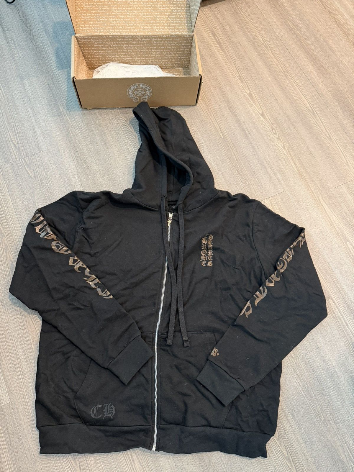 Chrome Hearts Chrome Hearts Glitter Print Zip Up Hoodie Size US L / EU 52-54 / 3 - 1 Thumbnail