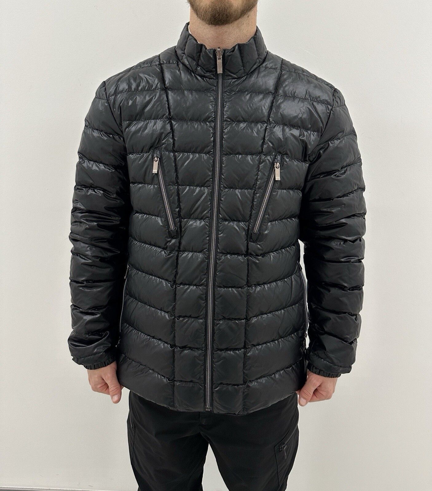 Ermenegildo Zegna Zegna Sport Navy Blue Down Puffer Men Jacket Coat Nylon Size US L / EU 52-54 / 3 - 1 Thumbnail