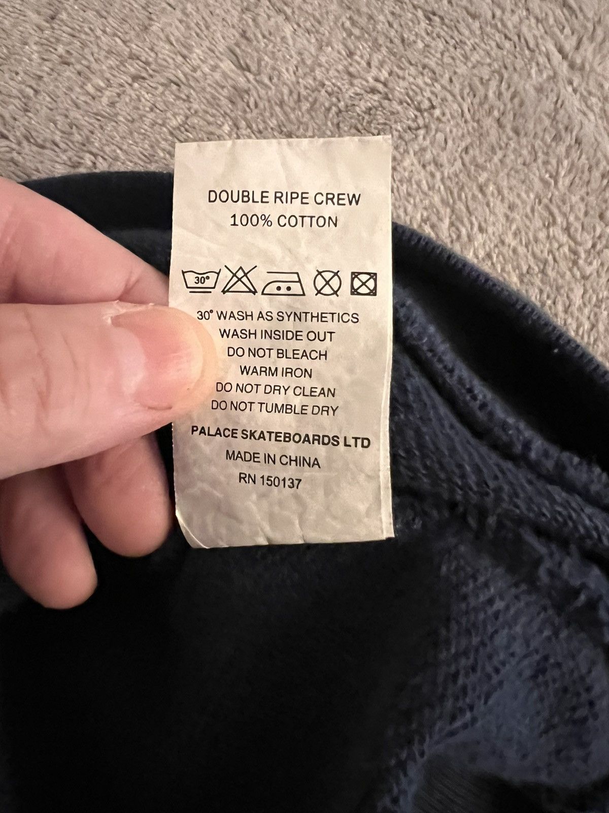 Palace Palace DOUBLE RIPE CREW NAVY - XL Size US XL / EU 56 / 4 - 4 Thumbnail