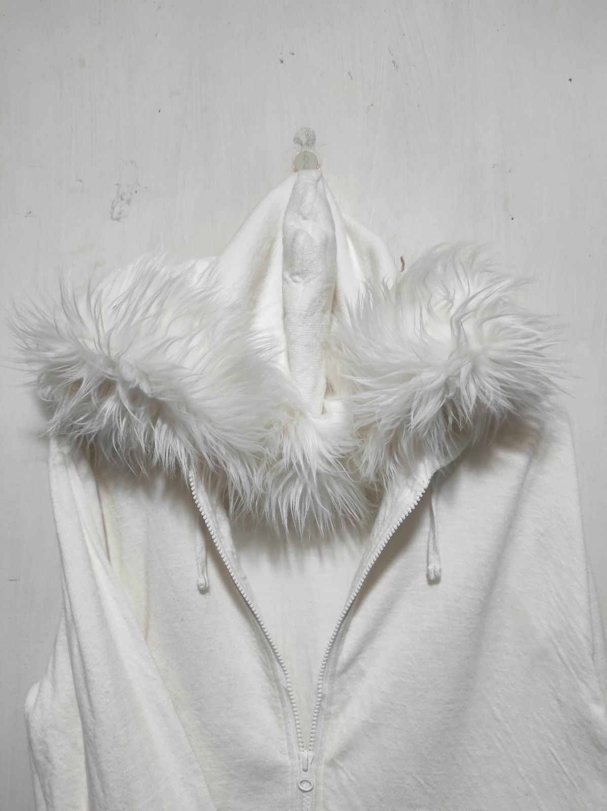 MOUSSY Azul by Moussy white double zip fur hoodie LGB style Size US L / EU 52-54 / 3 - 3 Thumbnail