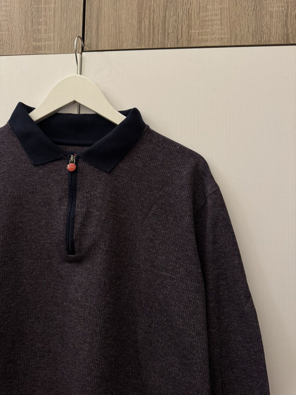 Kiton Kiton Napoli 1/4 Zip Sweatshirt Luxury Sweaters Italy Size US XXL / EU 58 / 5 - 2 Thumbnail