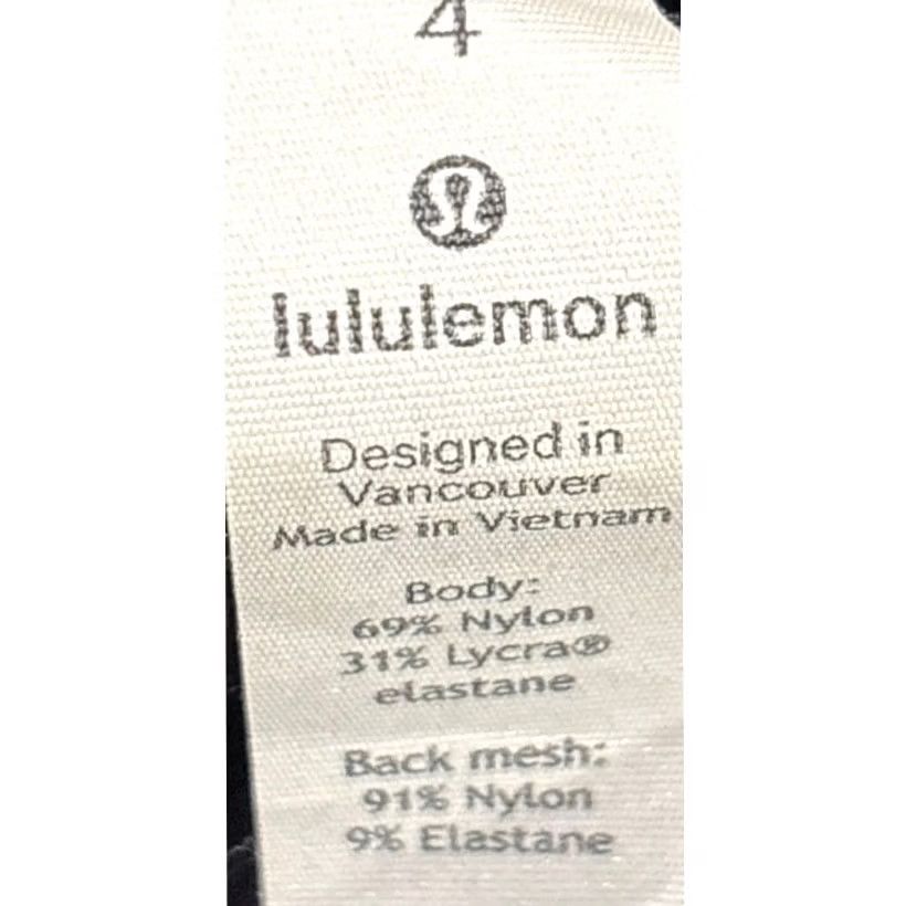 Lululemon lululemon Black Leggings Nylon Lycra Women Size 4 Slim Knit Bodycon Yoga Activewear Shirt? Size 27" / US 4 / IT 40 - 5 Thumbnail
