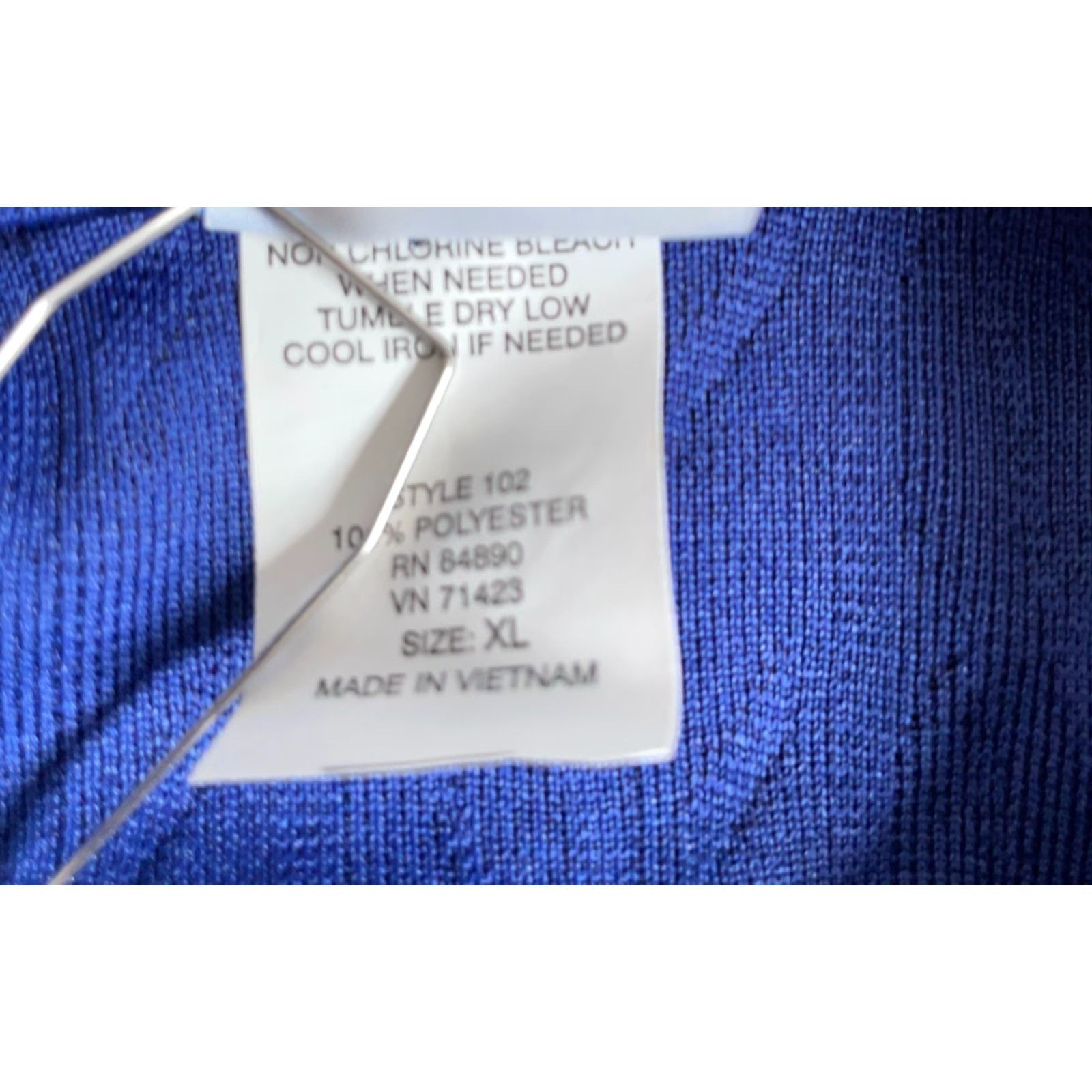 Haband VINTAGE Haband Polo Shirt 90s Dad Style Long Sleeve XL Blue Relaxed Fit Lightweight Polyester Mens casual workwear Size US XL / EU 56 / 4 - 4 Thumbnail