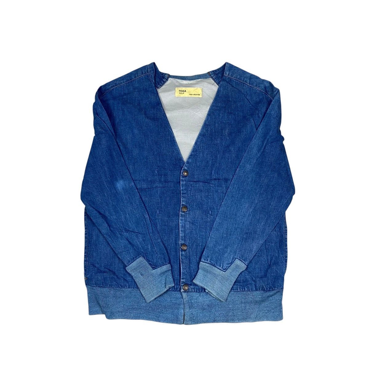 Designer × Japanese Brand × Toga Pulla Toga Pulla Archives Denim Cardigan Size US S / EU 44-46 / 1 - 2 Thumbnail
