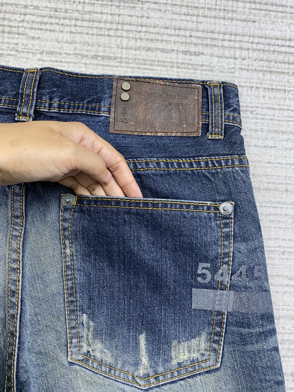 Japanese Brand × Le Grande Bleu (L.G.B.) × Vintage Vintage Five Double Four Five LGB Jeans Distressed Pants Size US 30 / EU 46 - 11 Thumbnail