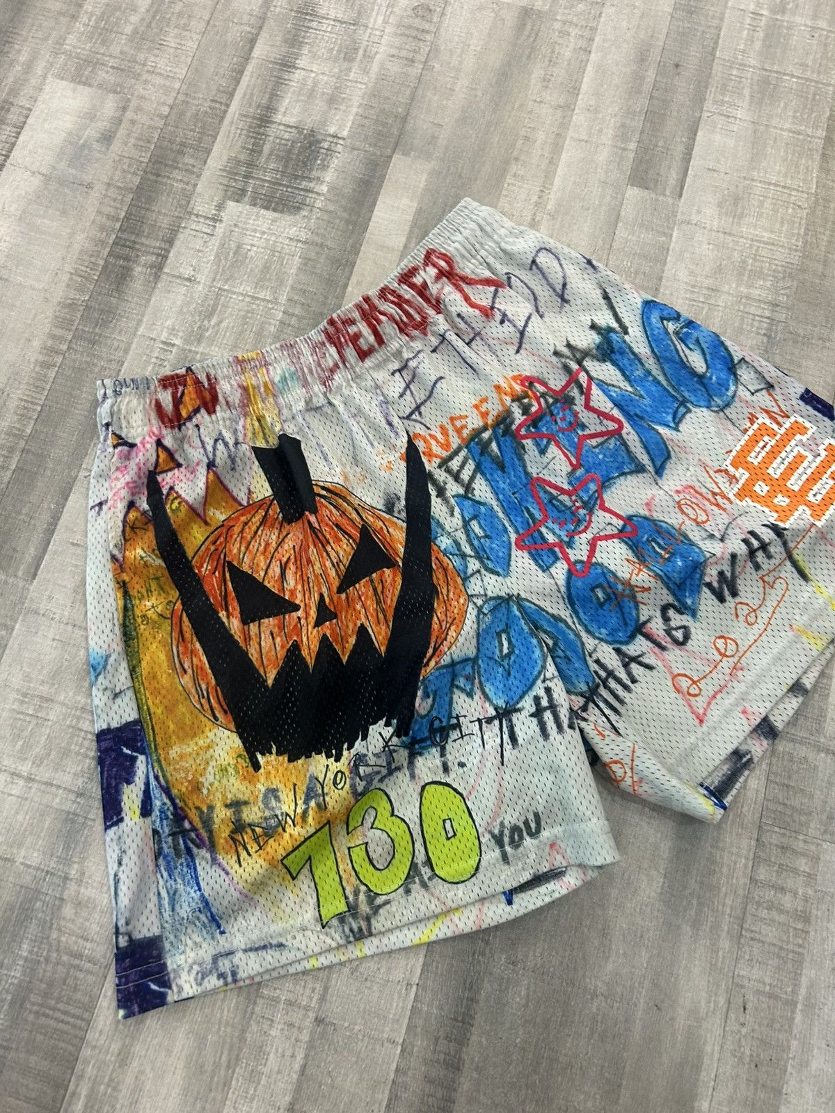 Eric Emanuel Eric Emanuel x Asspizza Halloween Shorts Size US 34 / EU 50 - 2 Thumbnail