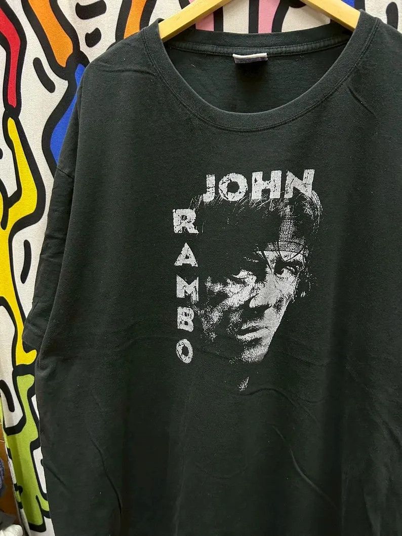 Vintage Vintage 2000s John Rambo tshirt size 4XL Size US XXL / EU 58 / 5 - 1 Thumbnail