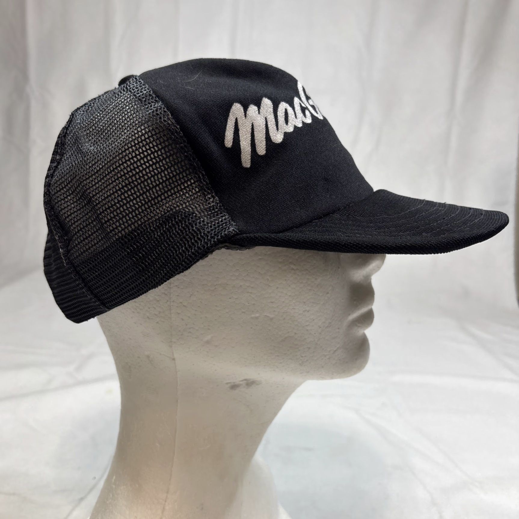 Vintage VINTAGE MacGregor Black Trucker Hat Snap-Back Men One Size Black Size ONE SIZE - 4 Thumbnail