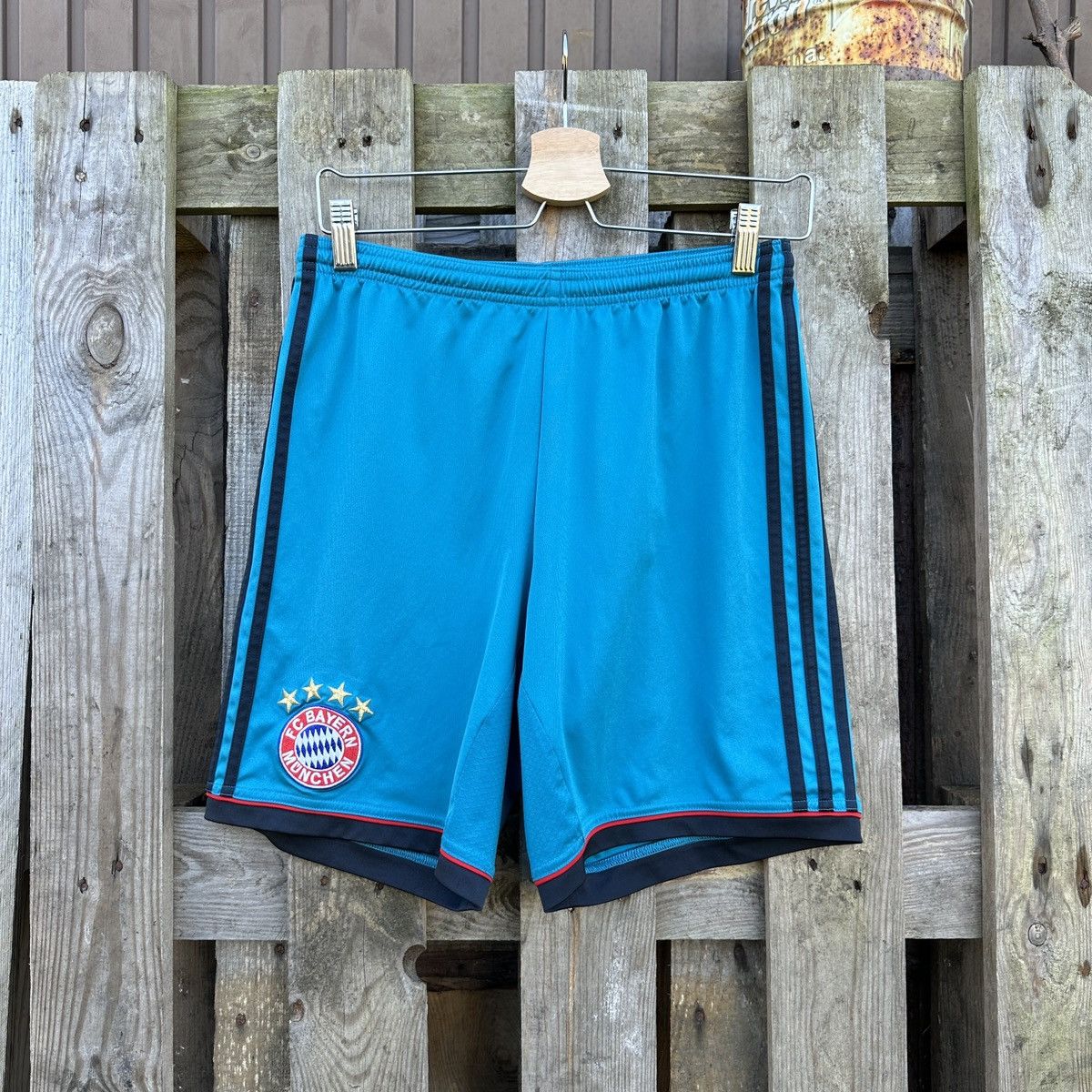Adidas FC Bayern Munich 2013 Home Goalkeeper Soccer Jersey Shorts S Size US 30 / EU 46 - 1 Thumbnail