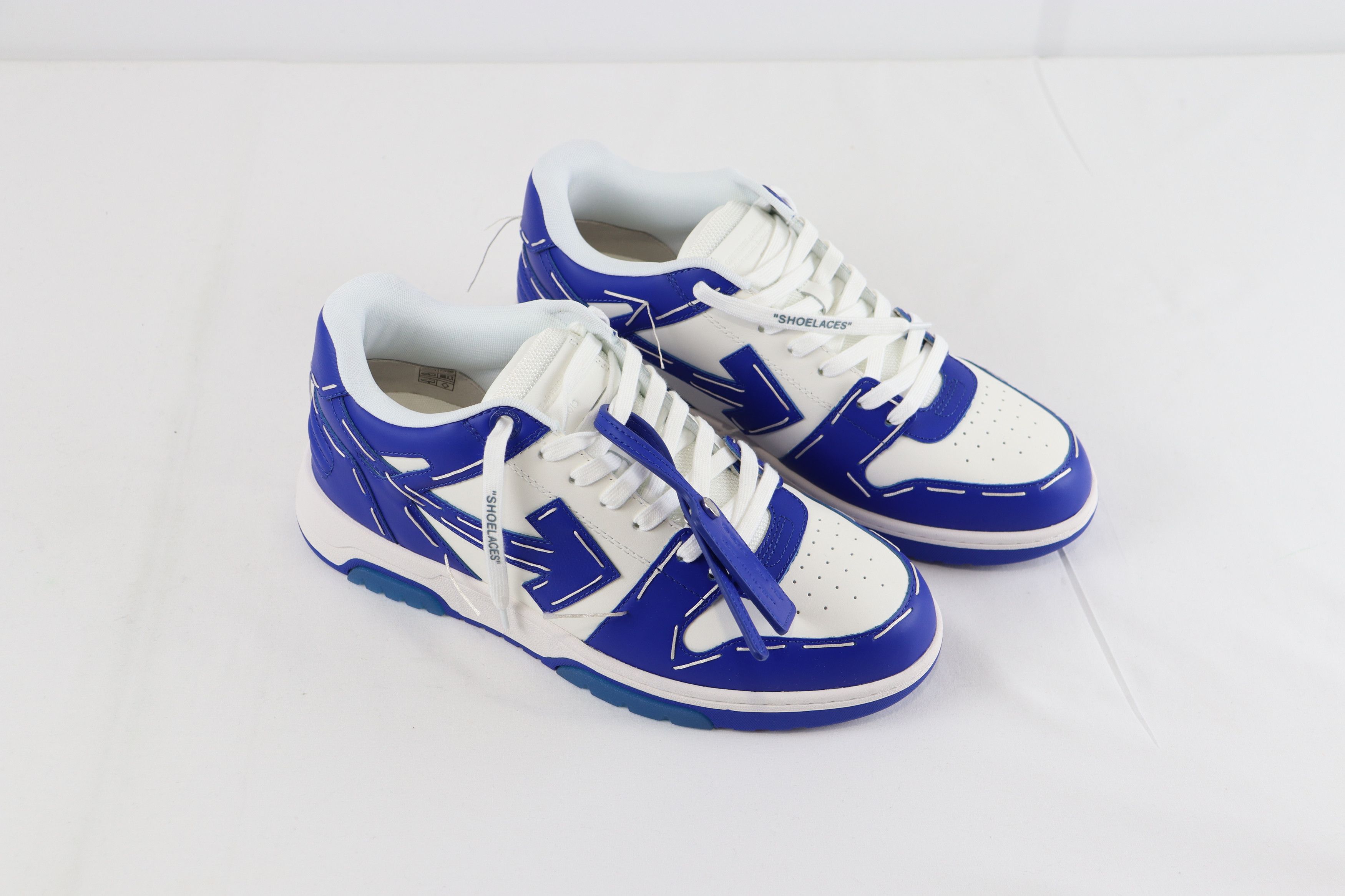 Off-White o1rshd Out of Office Sartorial Stitch Sneakers Blue / White Size US 13 / EU 46 - 7 Thumbnail