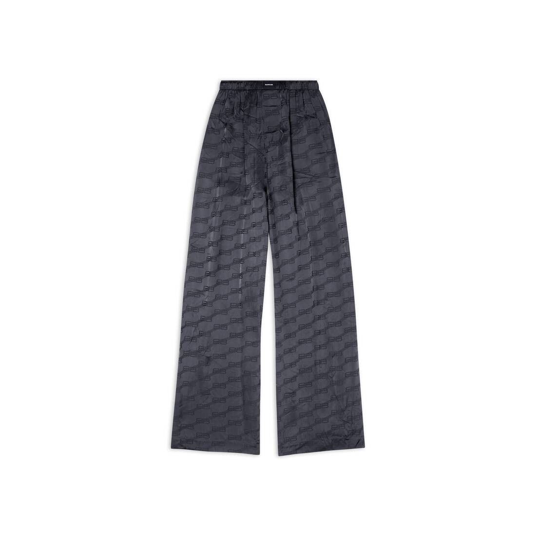 Balenciaga o1bcso1str1025 BB Monogram Jacquard Pyjama Pants in Black Size US 32 / EU 48 - 1 Thumbnail