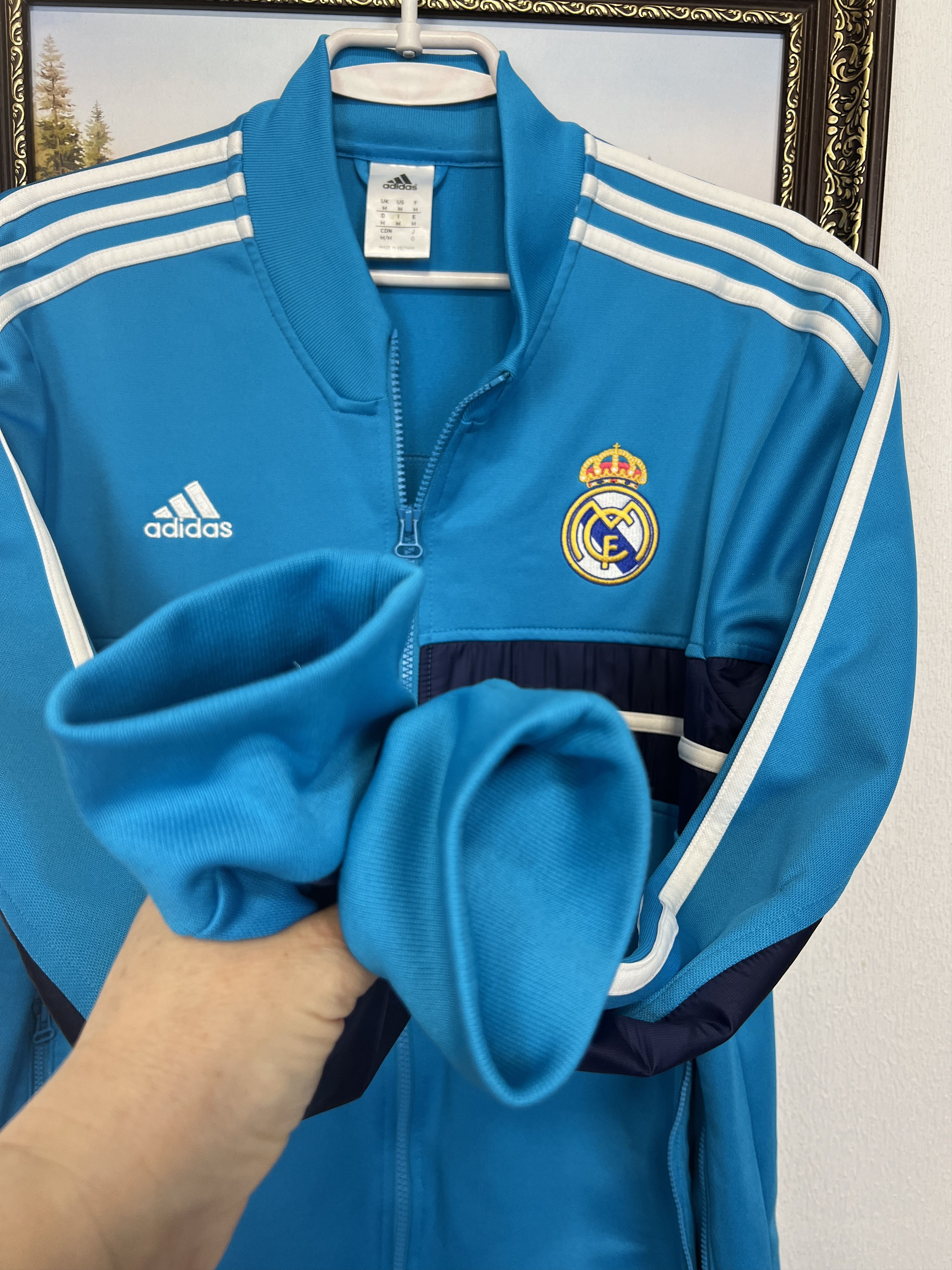 Adidas Vintage Adidas Real Madrid Football Jacket Soccer Track Top Size US M / EU 48-50 / 2 - 6 Thumbnail