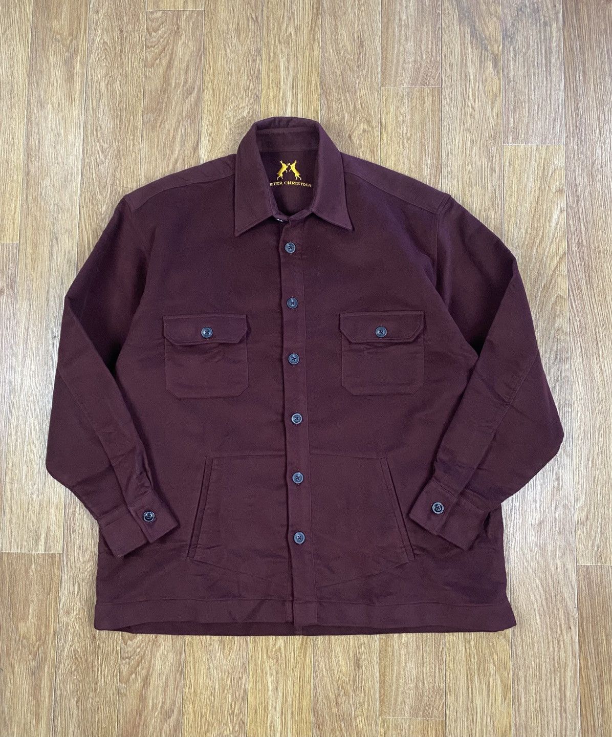 Other Peter Christian Mens British Classic Cotton Overshirt XL Size US XL / EU 56 / 4 - 1 Thumbnail
