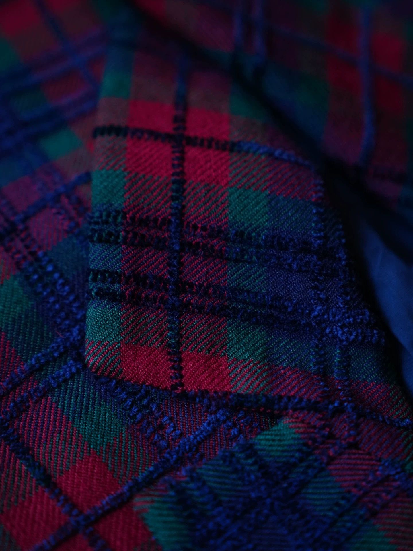 Yves Saint Laurent YSL Vintage Wool Velvet Check Oversize Blazer FR36 Size XS / US 0-2 / IT 36-38 - 7 Thumbnail