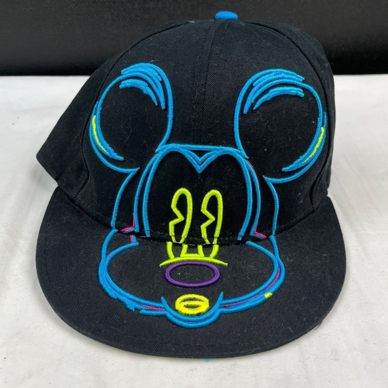 Disney Disney Unisex Black/Neon Mickey Mouse Hat/Cap SKU 4315 Size ONE SIZE - 1 Thumbnail