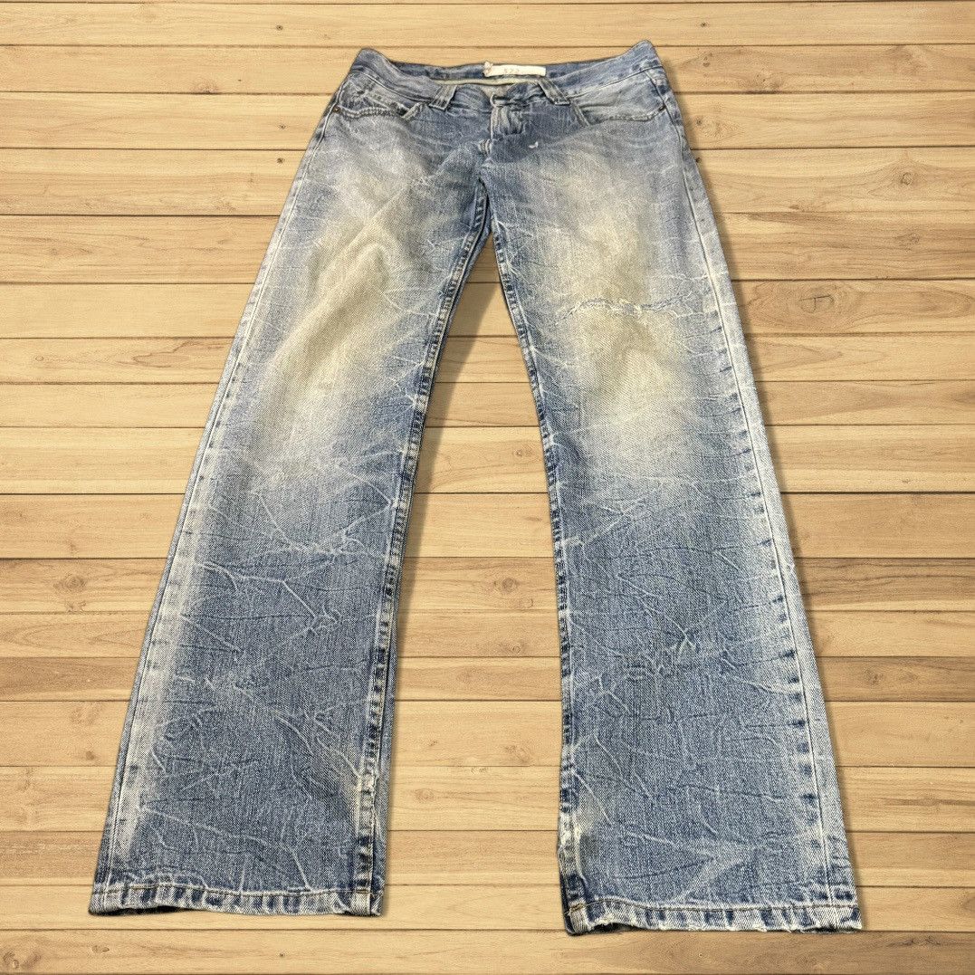 If Six Was Nine 🔥🇺🇸 Vintage Y2K Levis 522 Distressed Denim Size US 31 - 1 Thumbnail