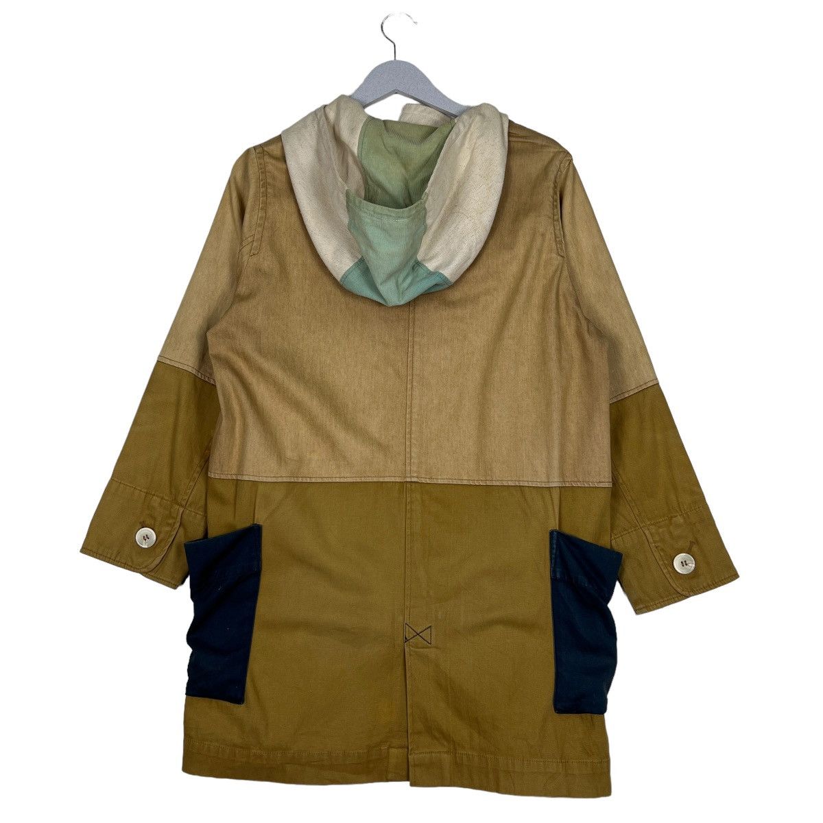 Issey Miyake 🔥 POU DOU DOU ISSEY MIYAKE PATCHWORK HOODIE JACKET Size US M / EU 48-50 / 2 - 2 Thumbnail