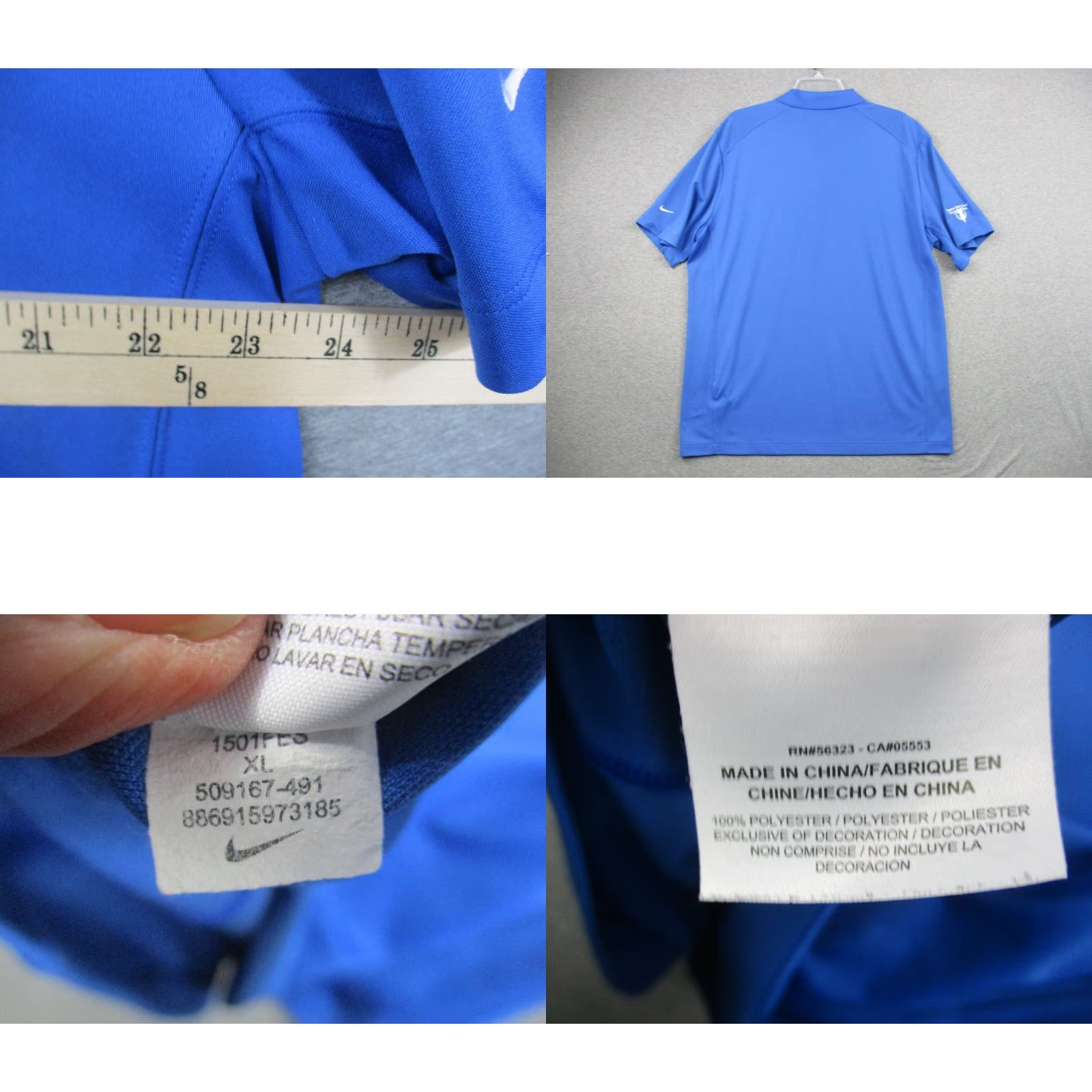 Nike Nike Polo Shirt Mens XL Blue Short Sleeve Performance Golf Ross Bridge Size US XL / EU 56 / 4 - 8 Thumbnail