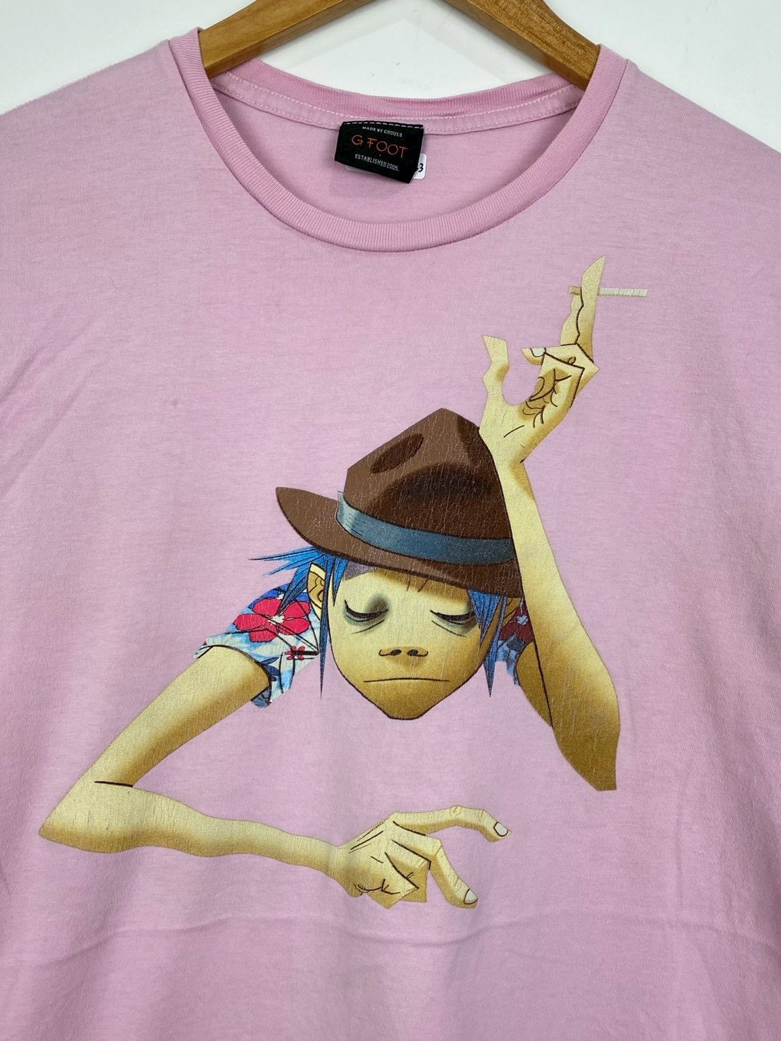 Vintage Gorillaz 2D Slump Pink T-Shirts DO1533 Size US M / EU 48-50 / 2 - 1 Thumbnail