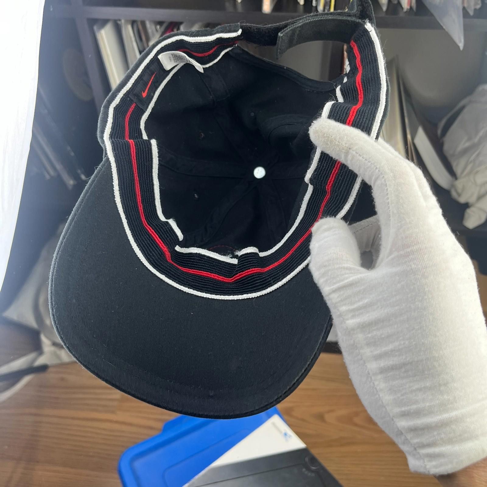 Nike Vintage Nike Basketball Swoosh Strapback Hat Size ONE SIZE - 4 Thumbnail