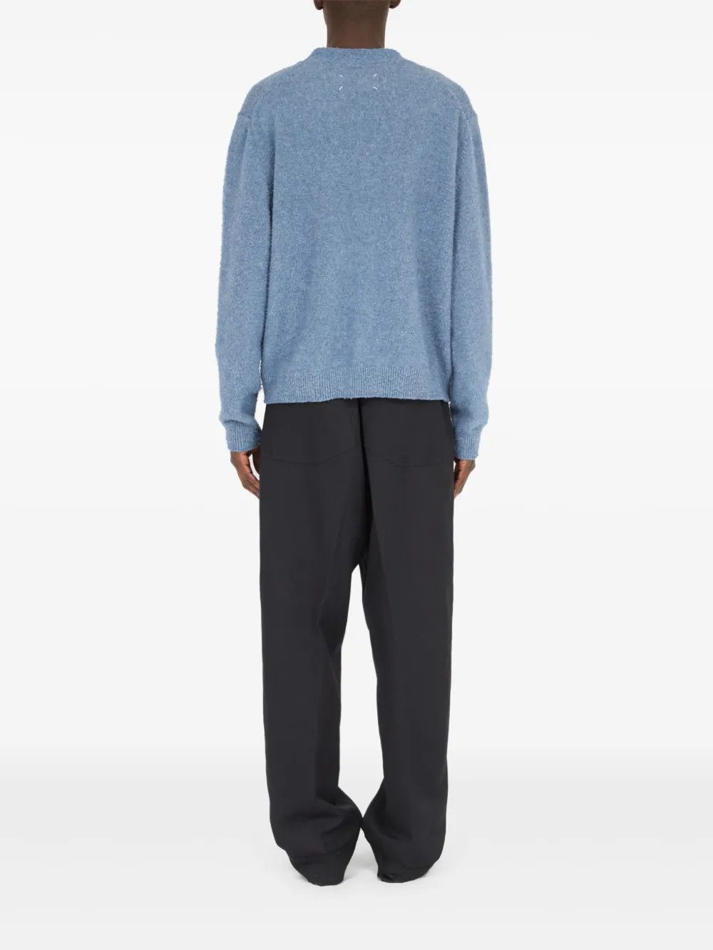 Maison Margiela o1w1db10526 Mélange-effect Cardigan in Light Blue Size US S / EU 44-46 / 1 - 6 Thumbnail