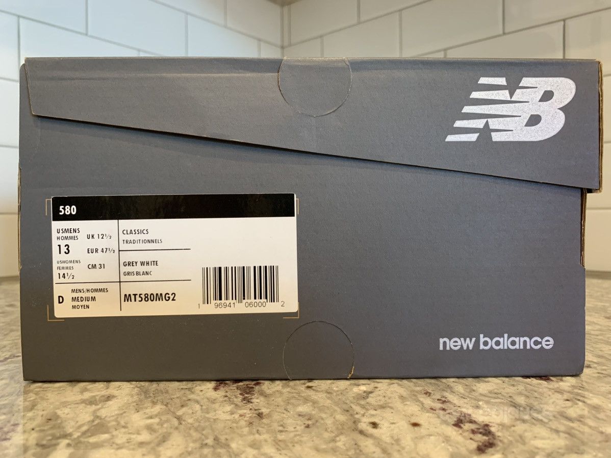 New Balance New Balance 580 Raincloud Grey White Size US 13 / EU 46 - 12 Thumbnail
