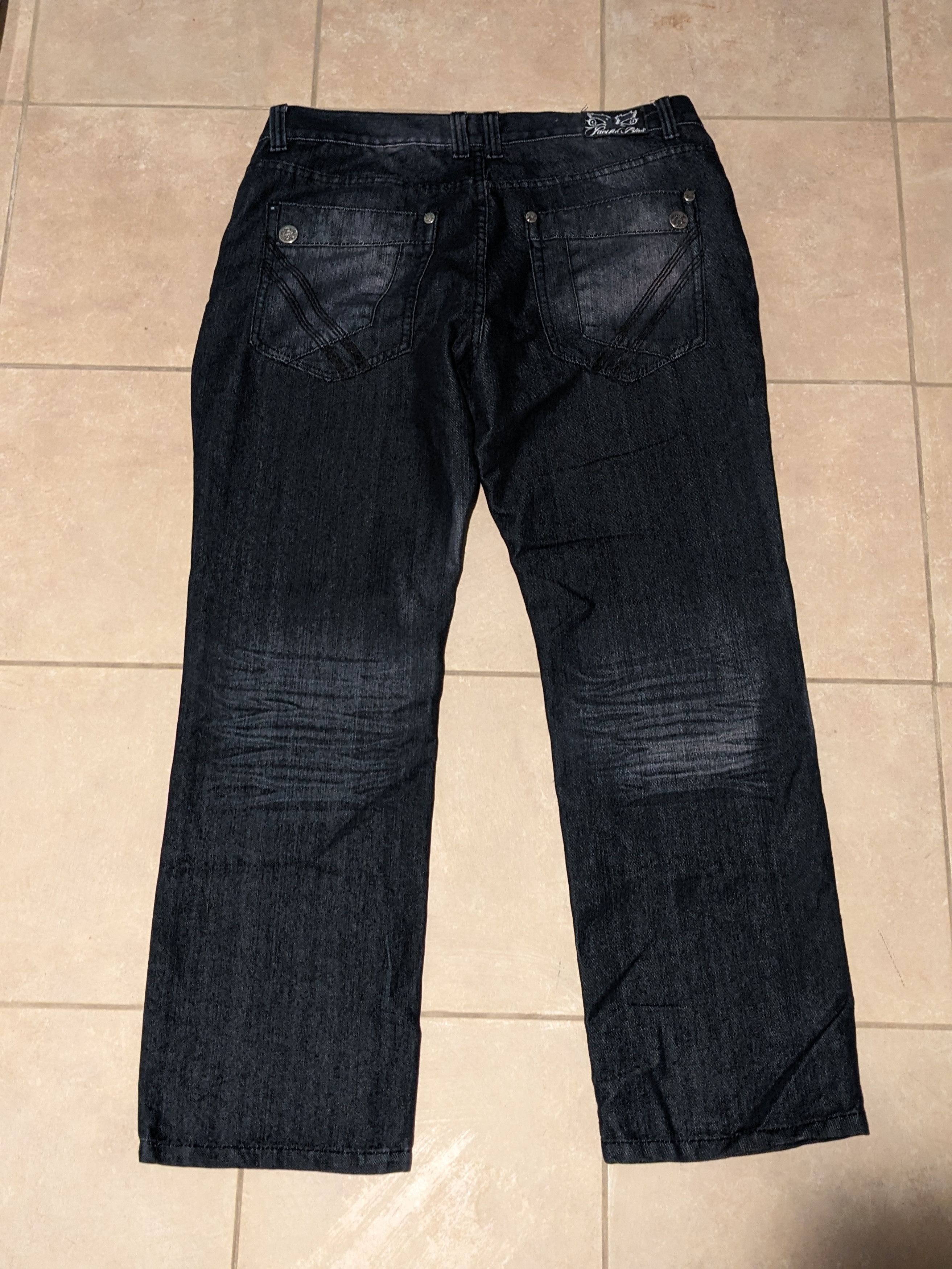 Designer × Vintage Vintage Y2K Pacific Blue 36 x 30 Navy Baggy Denim Jeans Size US 36 / EU 52 - 6 Thumbnail